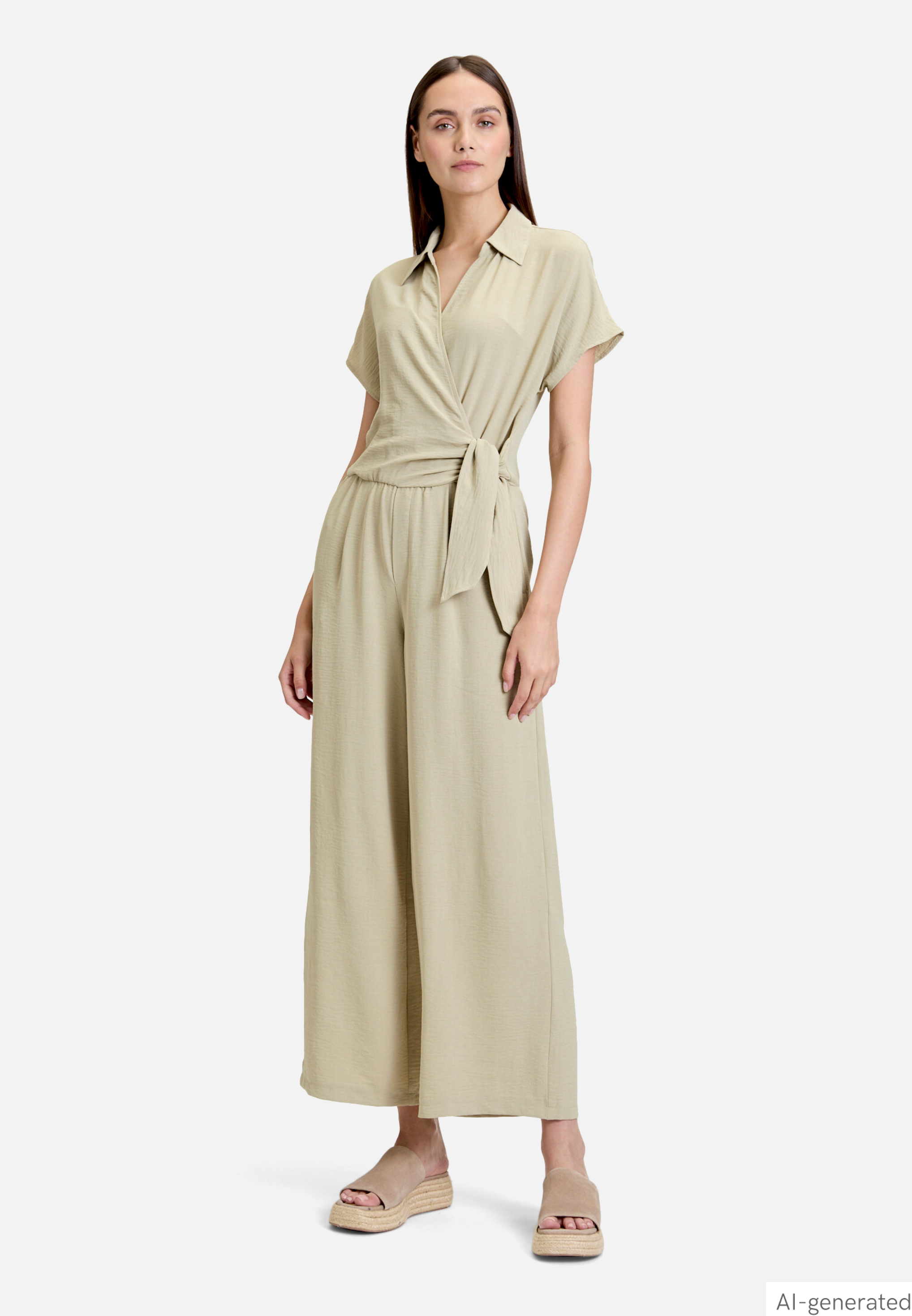 Jumpsuit mit Bindegürtel