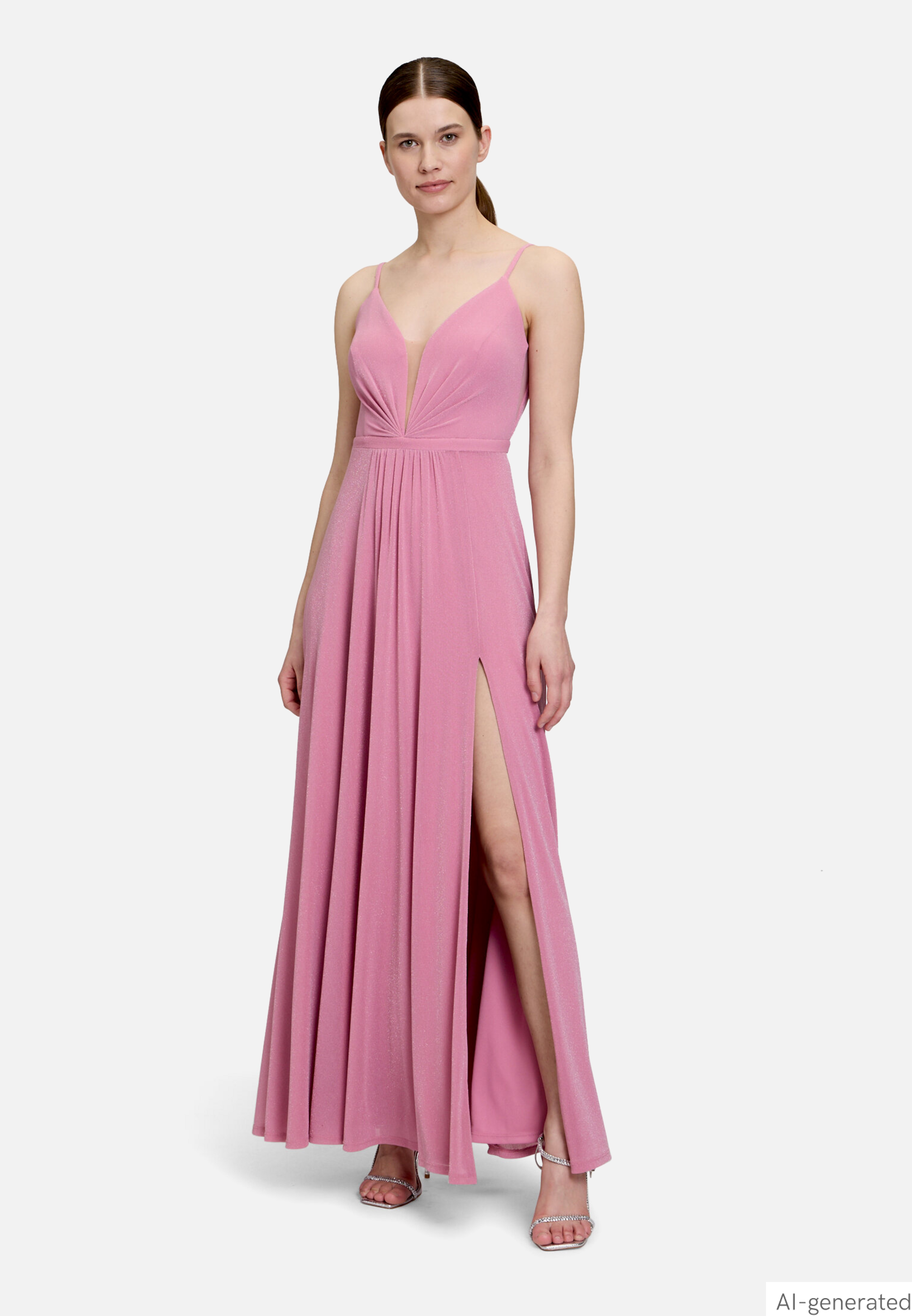 Abendkleid mit Lurexfaden