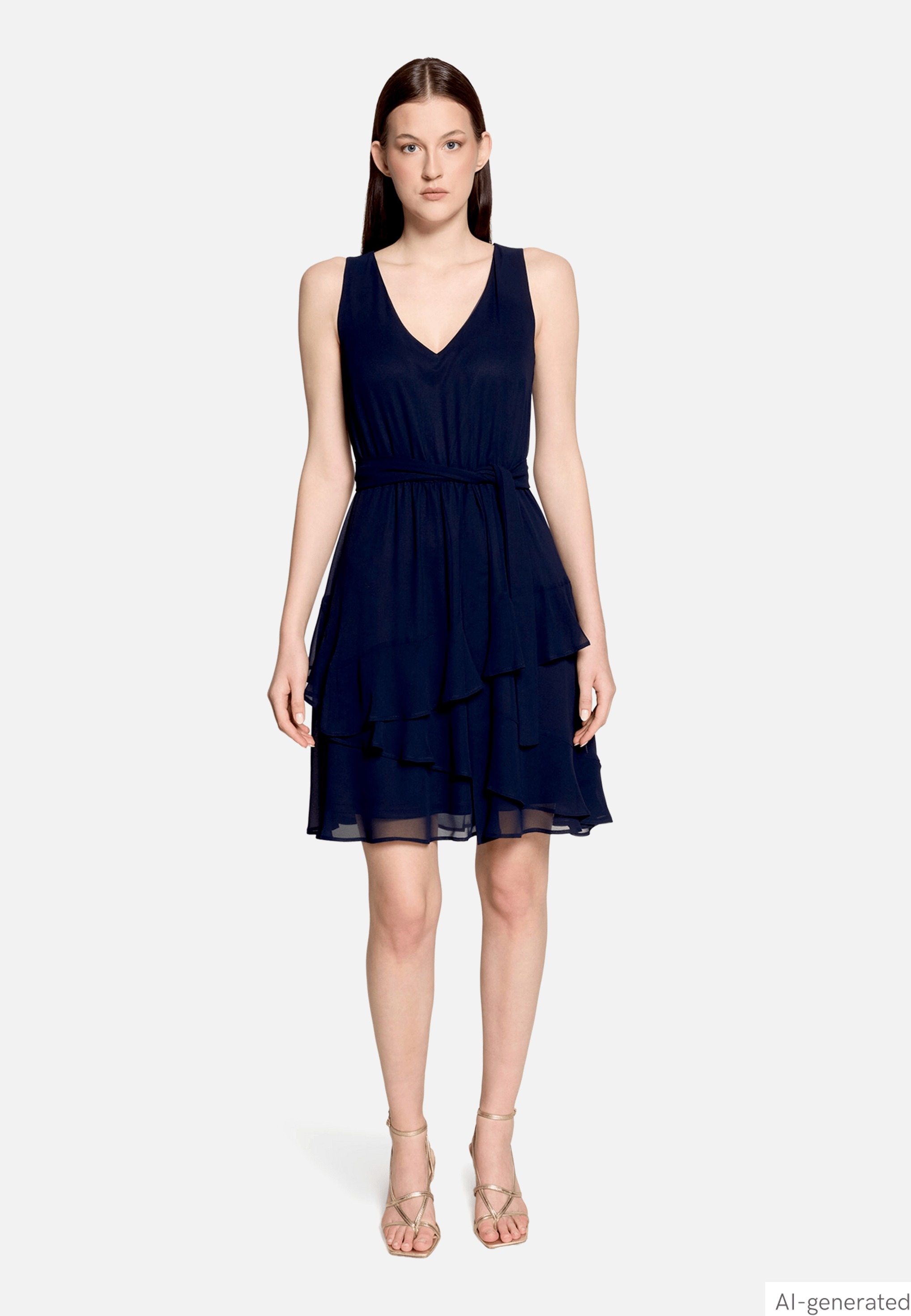 Cocktailkleid mit Volant