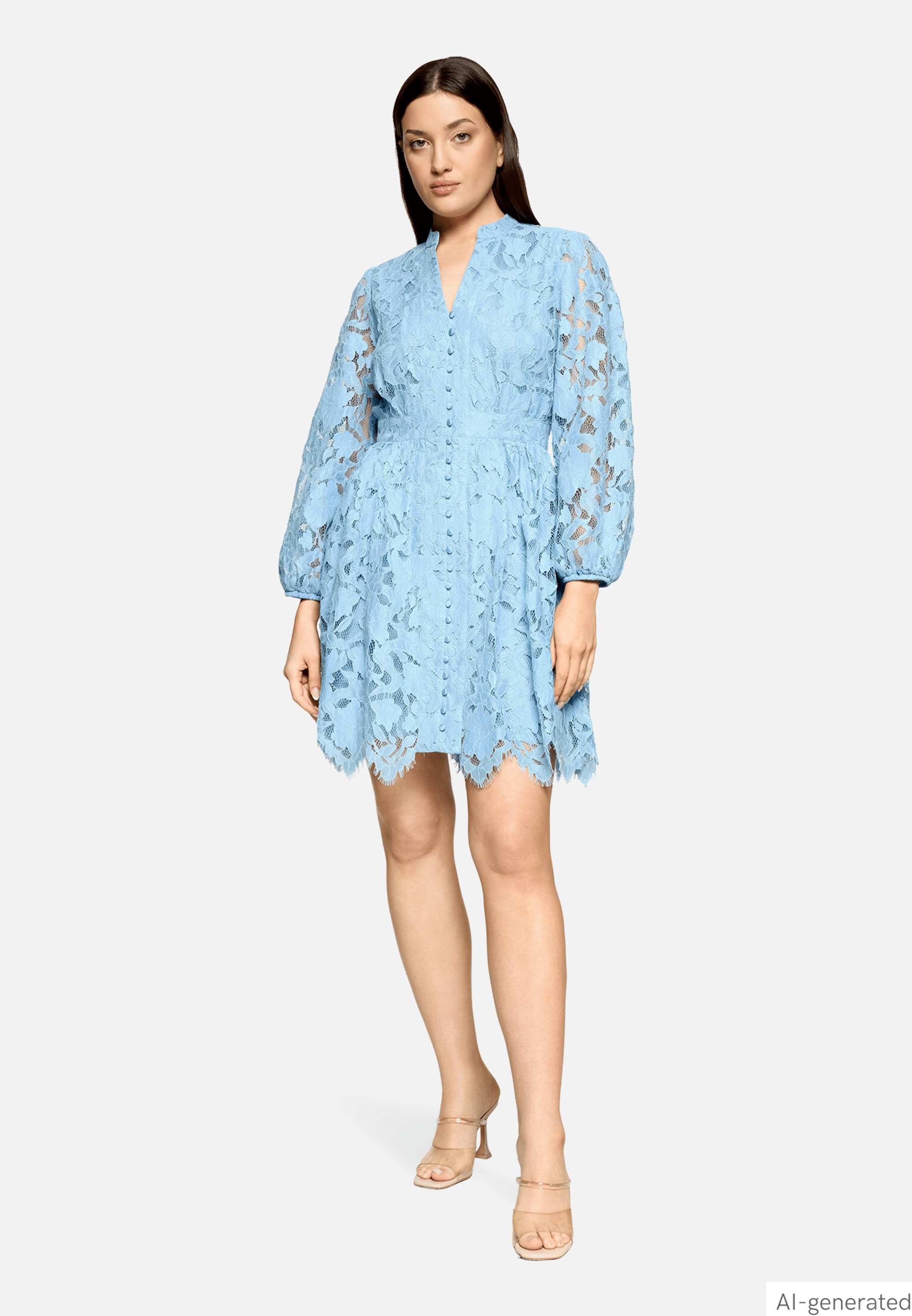 Spitzenkleid mit Spitze