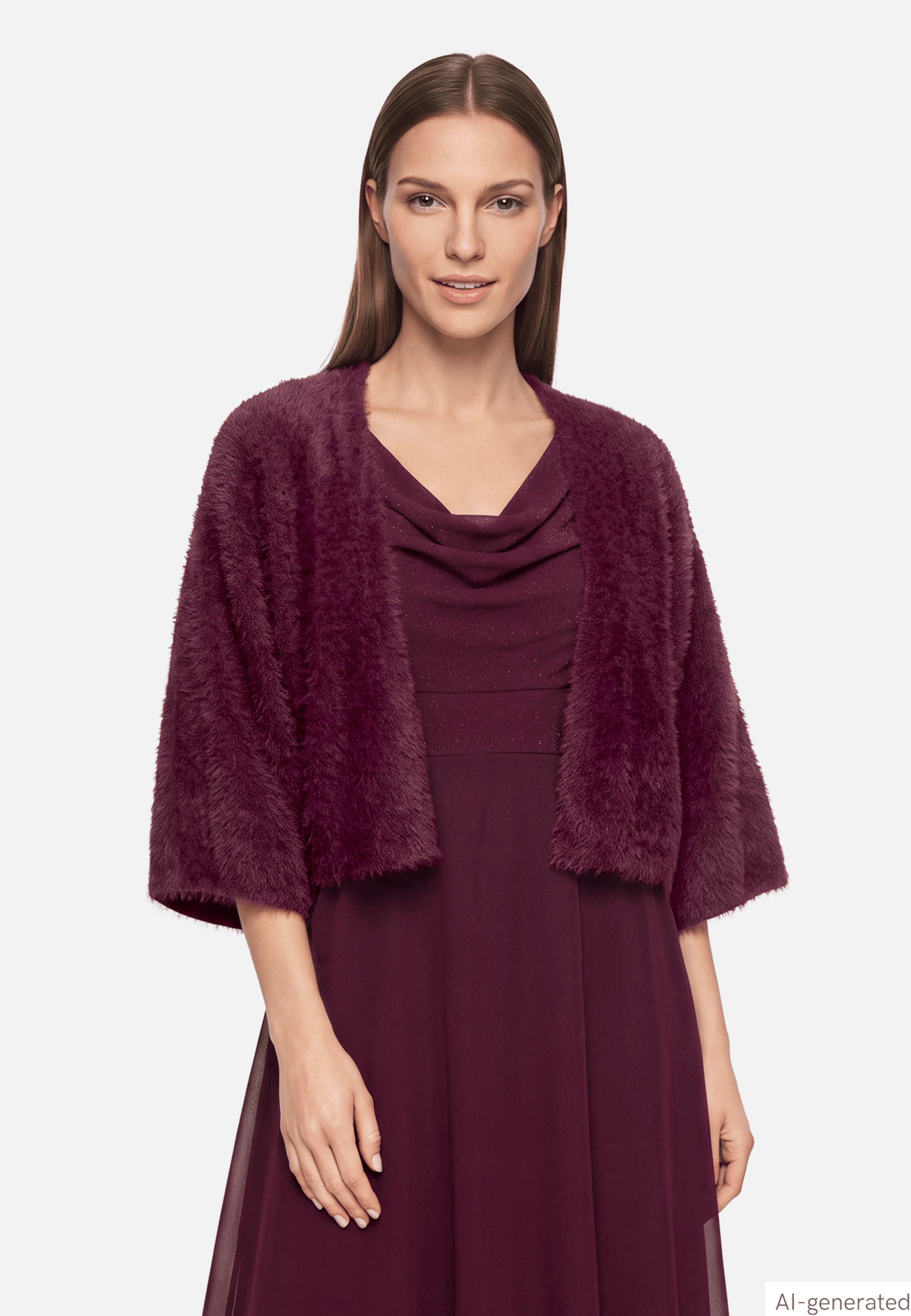 Strick-Cardigan mit 3/4 Arm