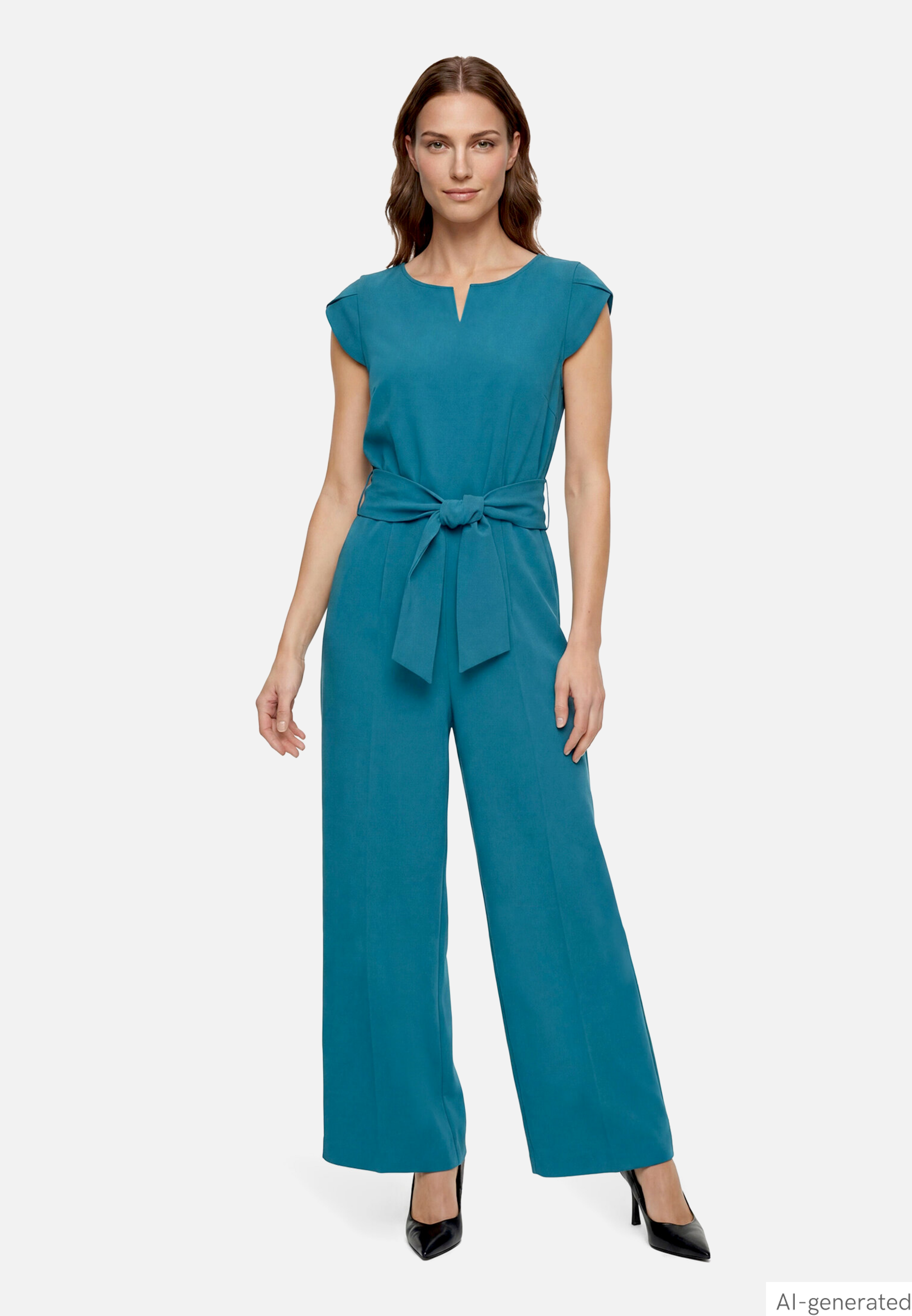 Eleganter Jumpsuit mit Bindegürtel