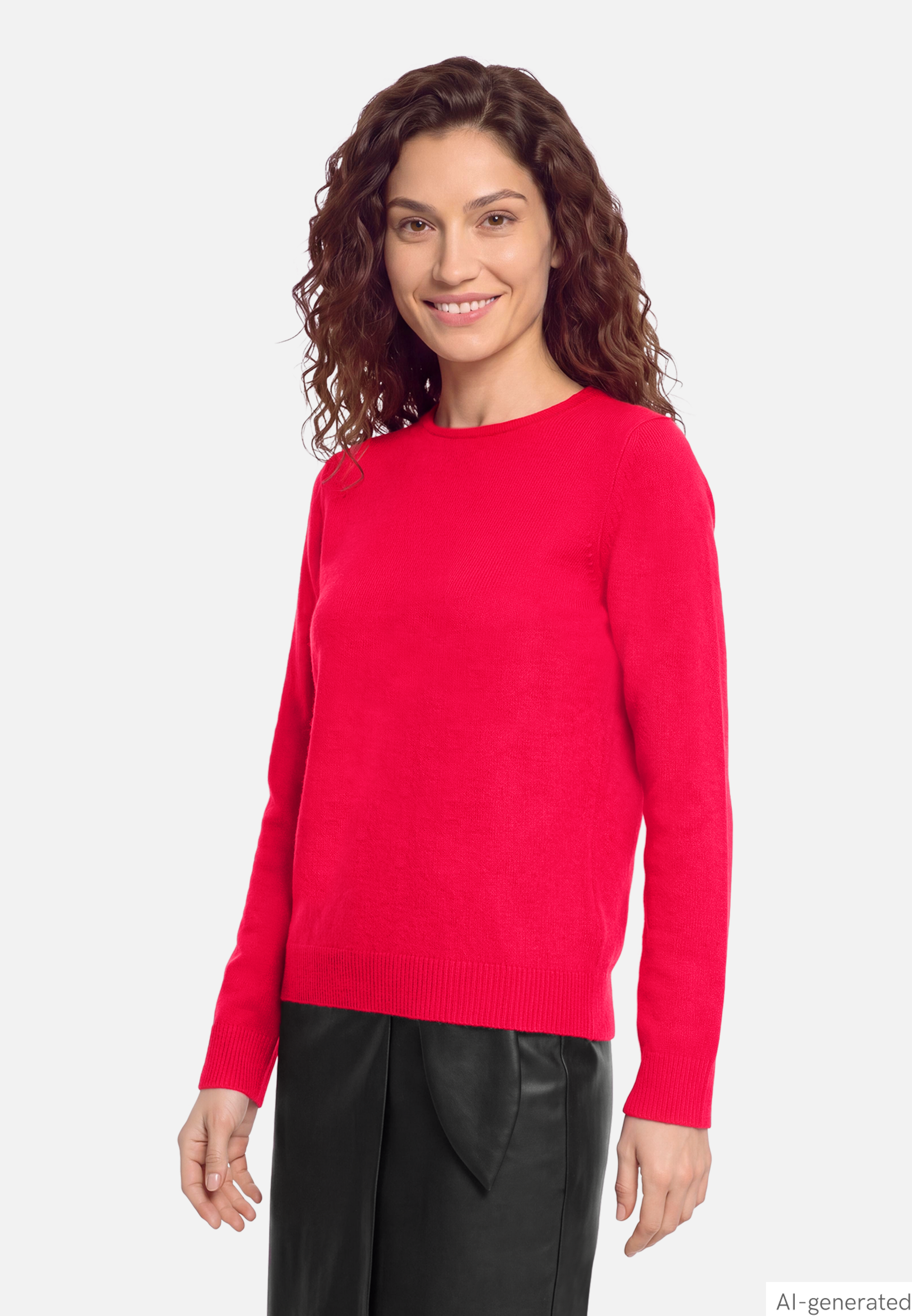 Kaschmir-Pullover mit Rundhalsausschnitt
