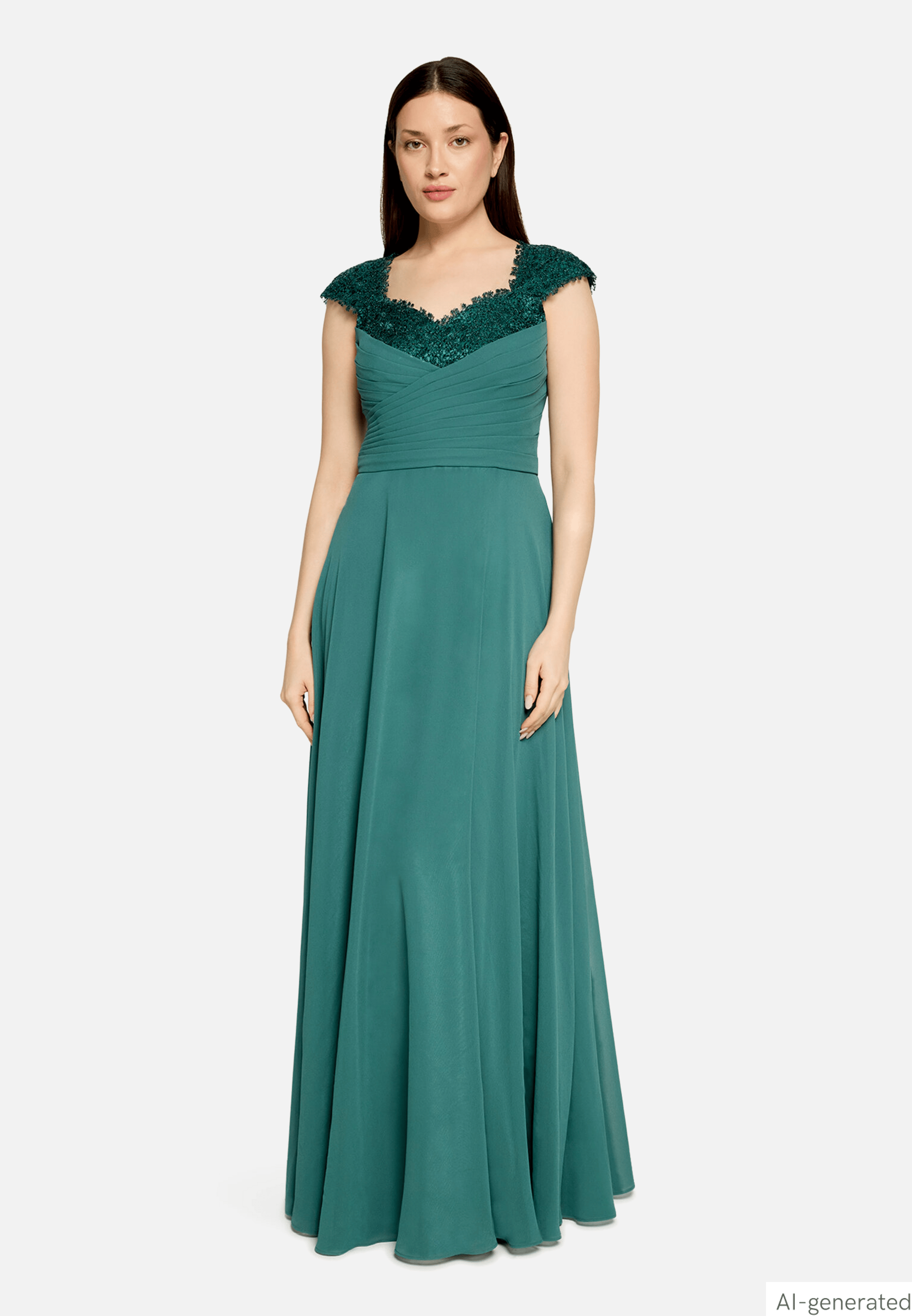 Abendkleid mit Pailletten