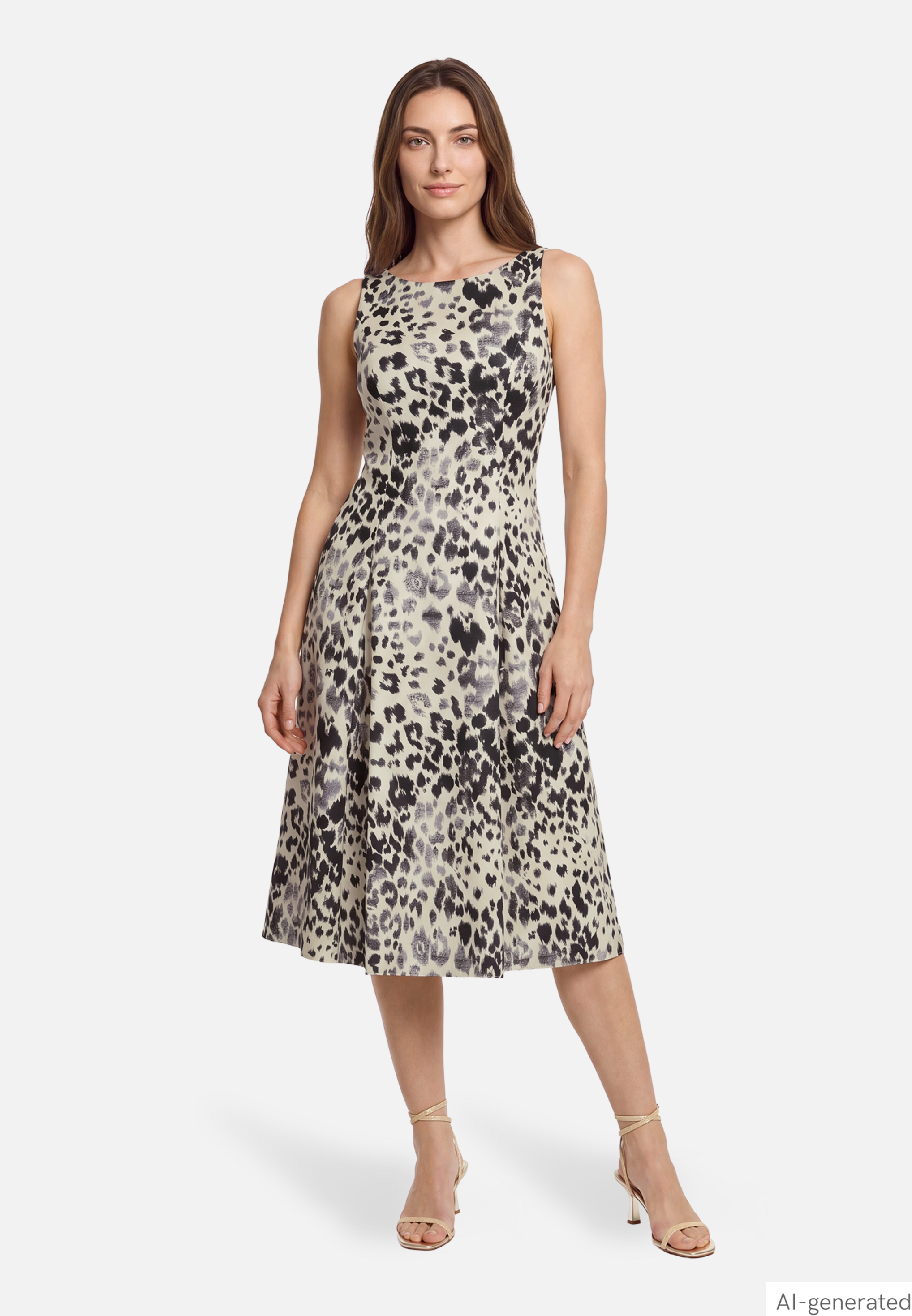 Cocktailkleid mit Kellerfalten
