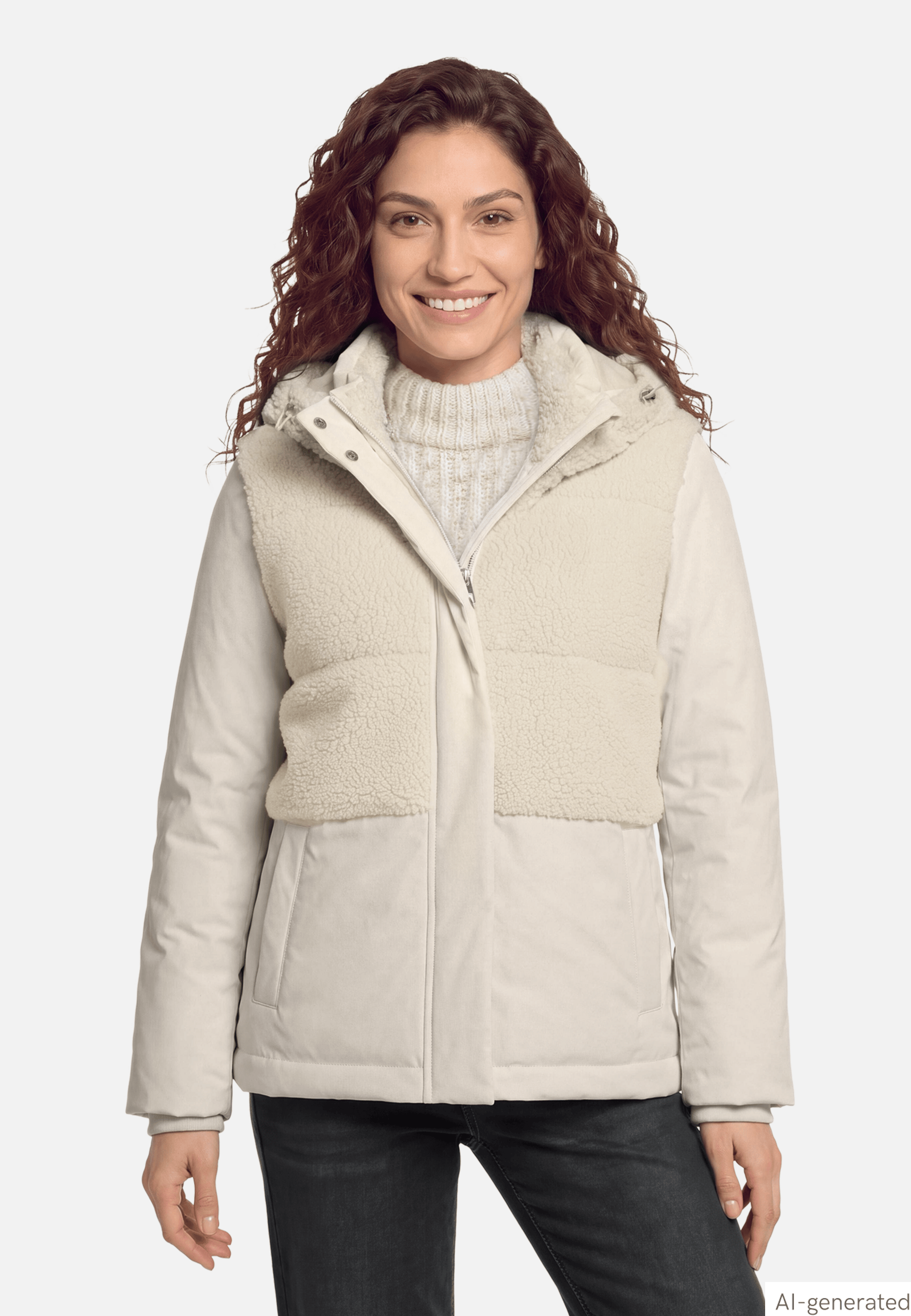 Steppjacke mit Plüsch