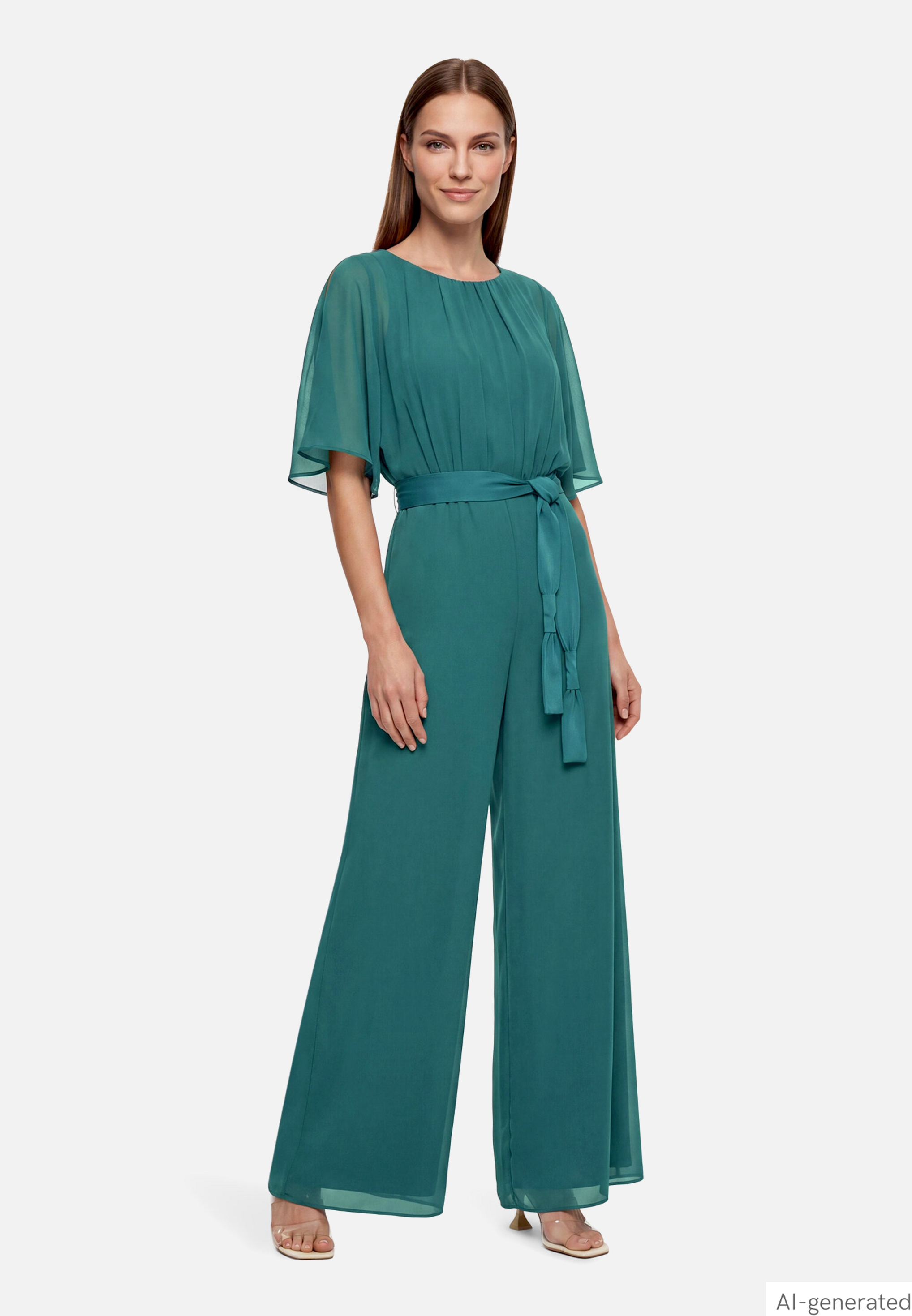 Jumpsuit mit Bindegürtel