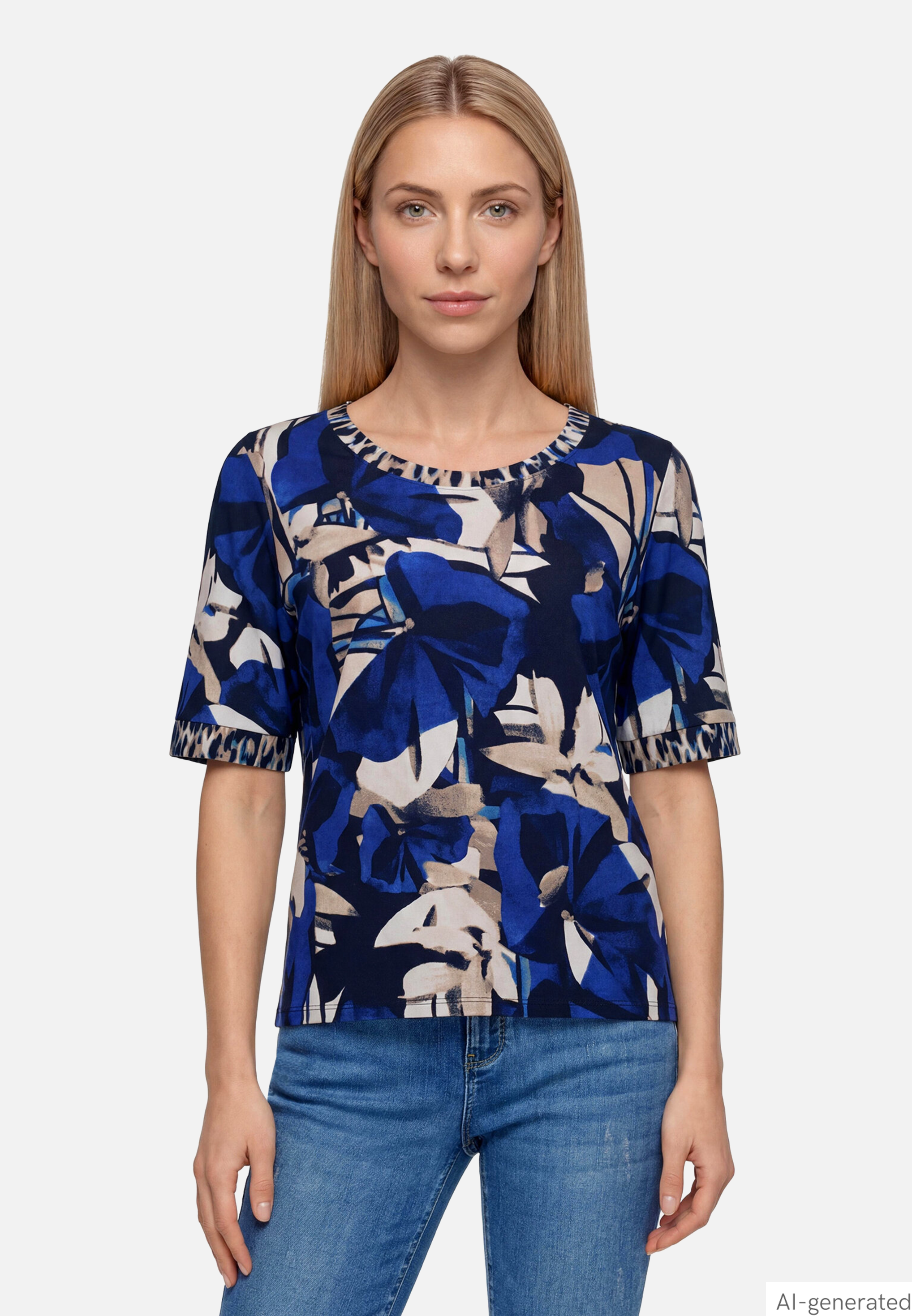 Printshirt mit Seitenschlitzen