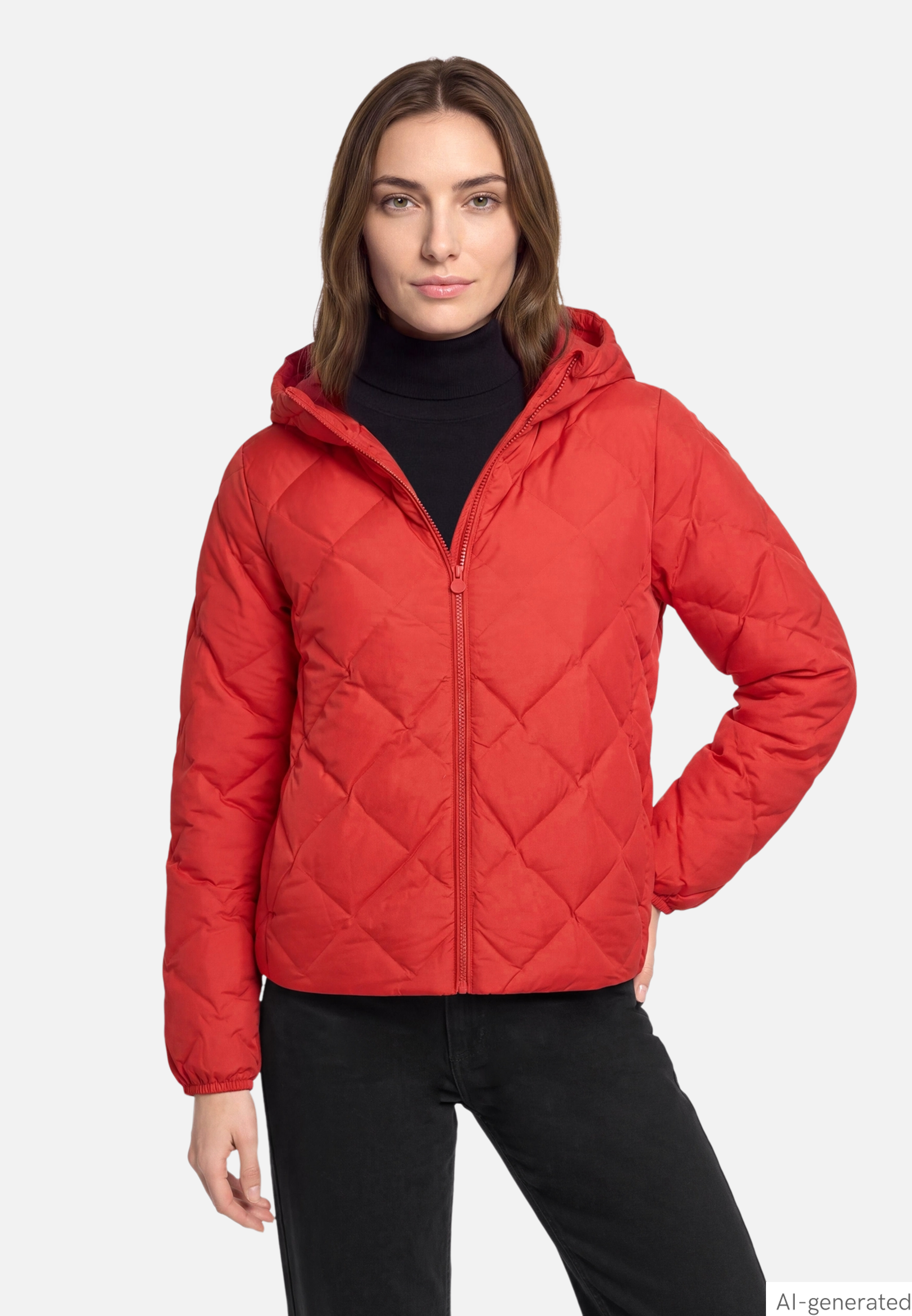 Leichte Steppjacke mit Kapuze