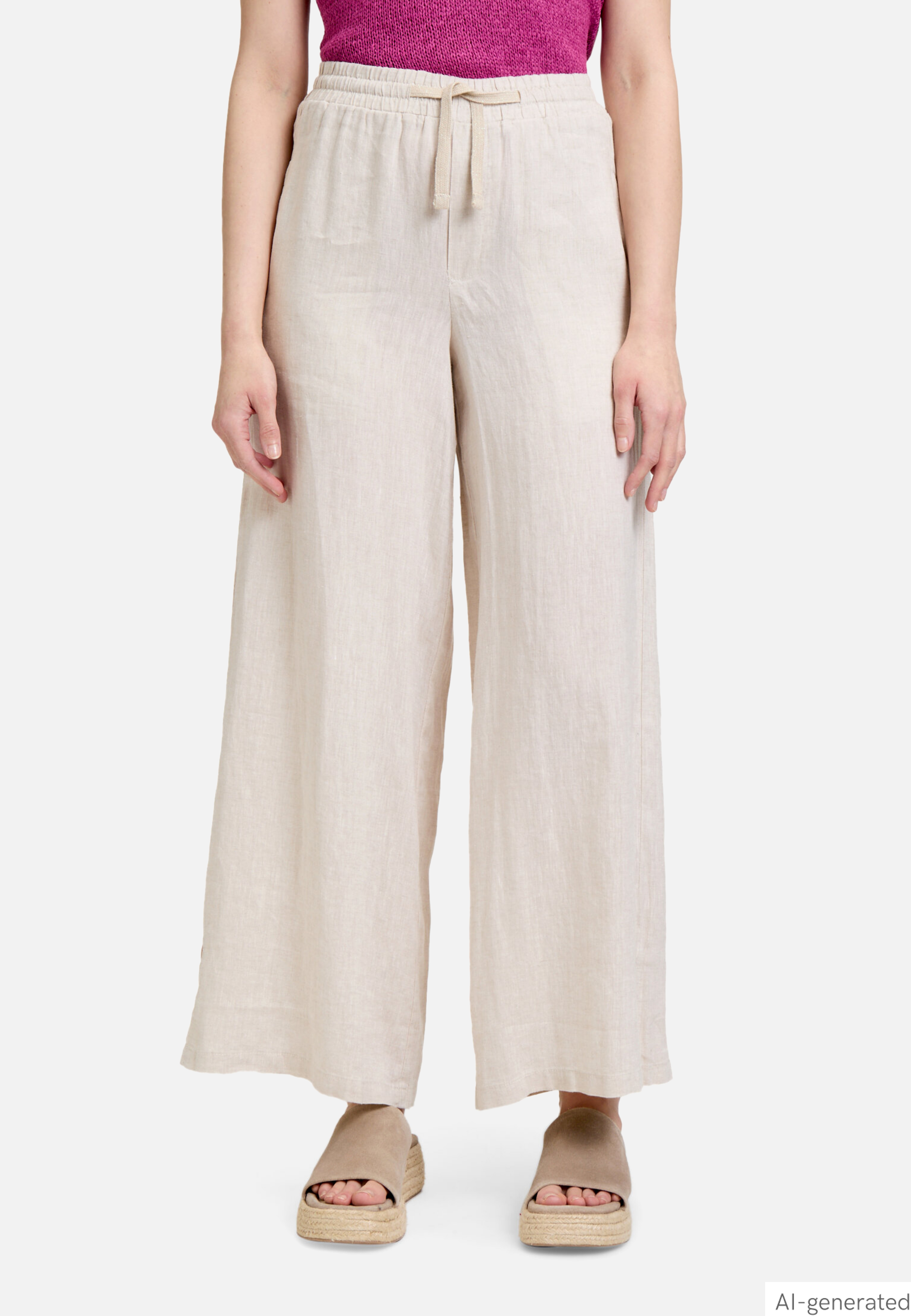 Leinenhose mit Taschen