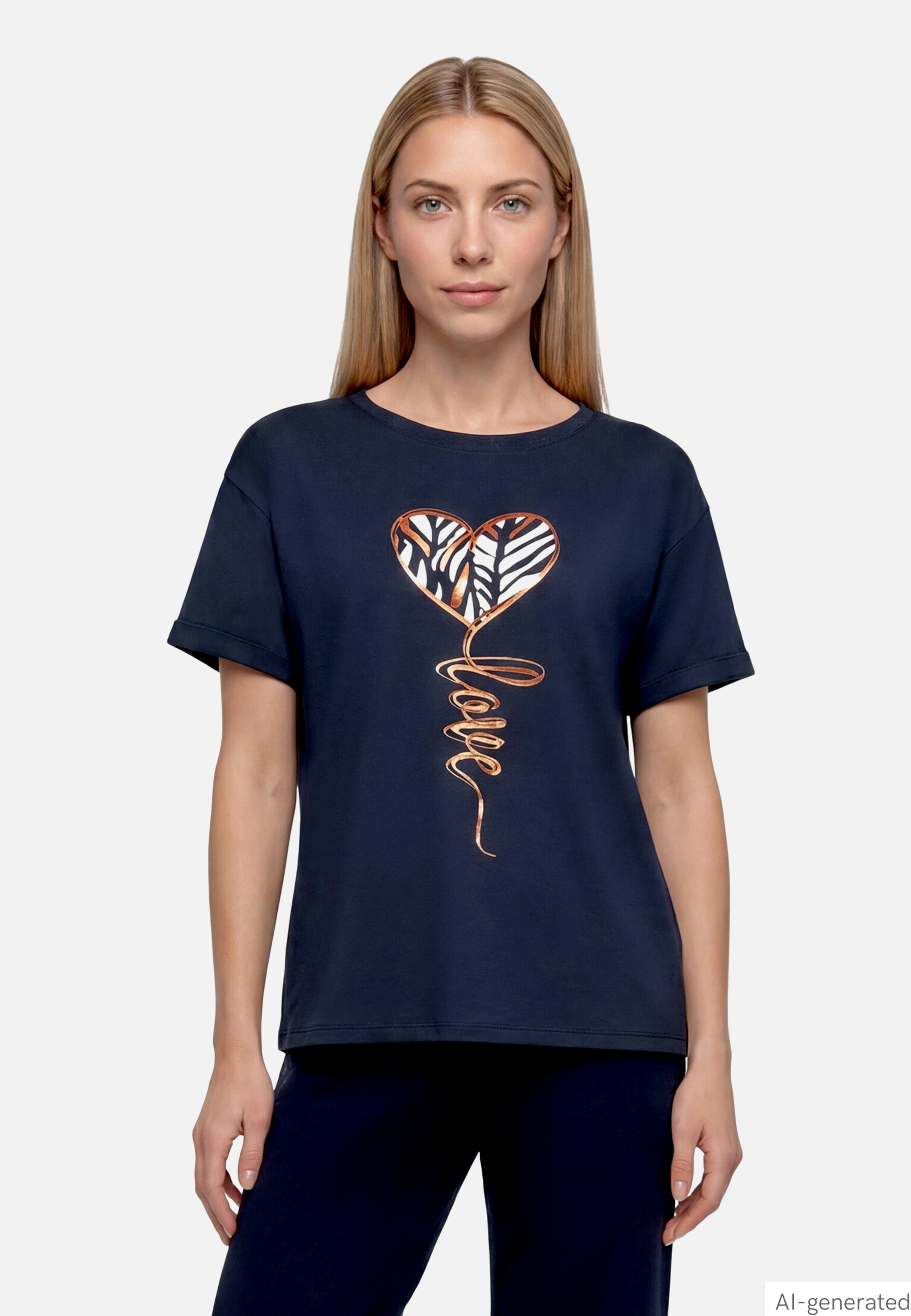 Casual-Shirt mit Aufdruck