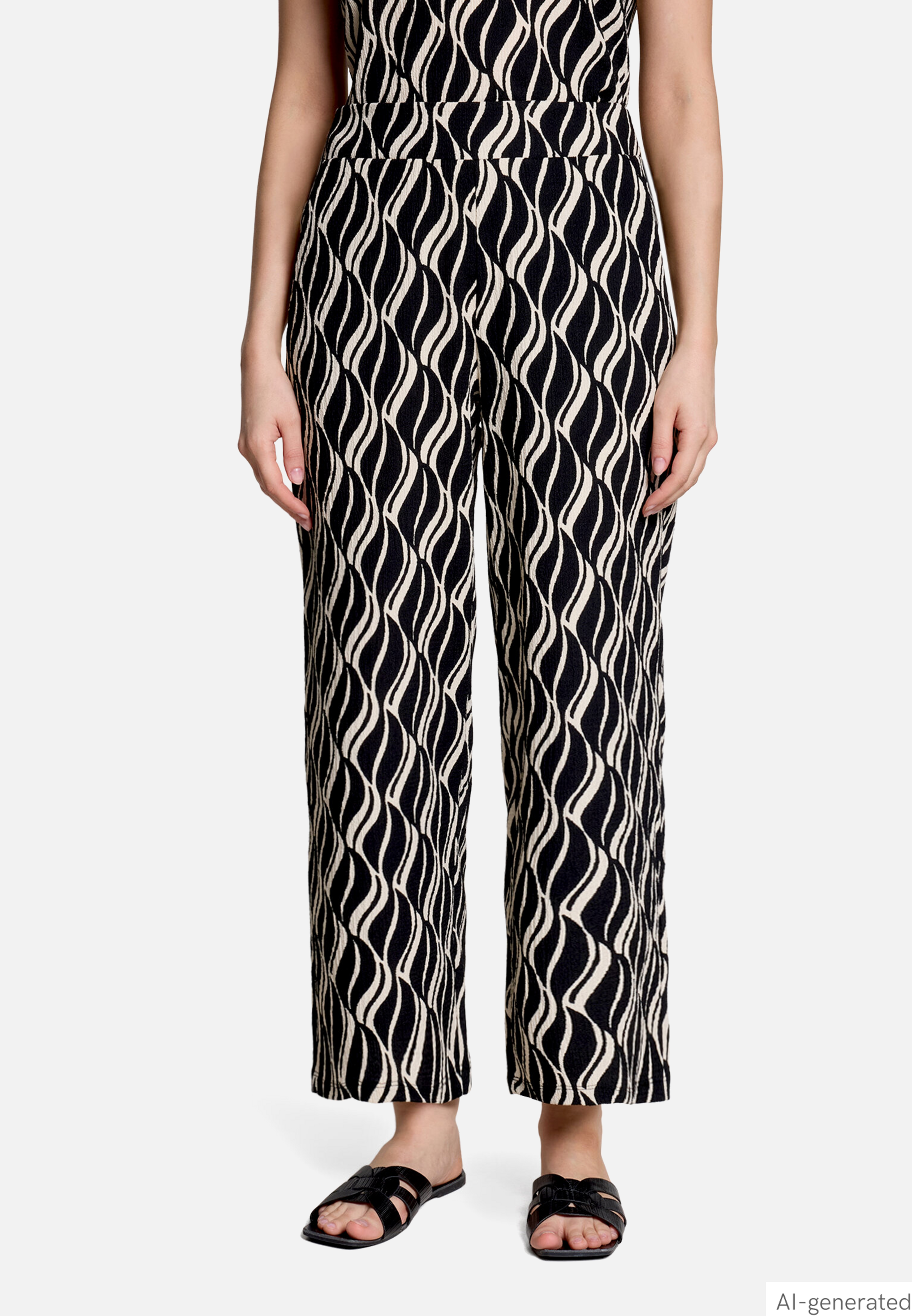 Marlene-Hose mit elastischem Bund