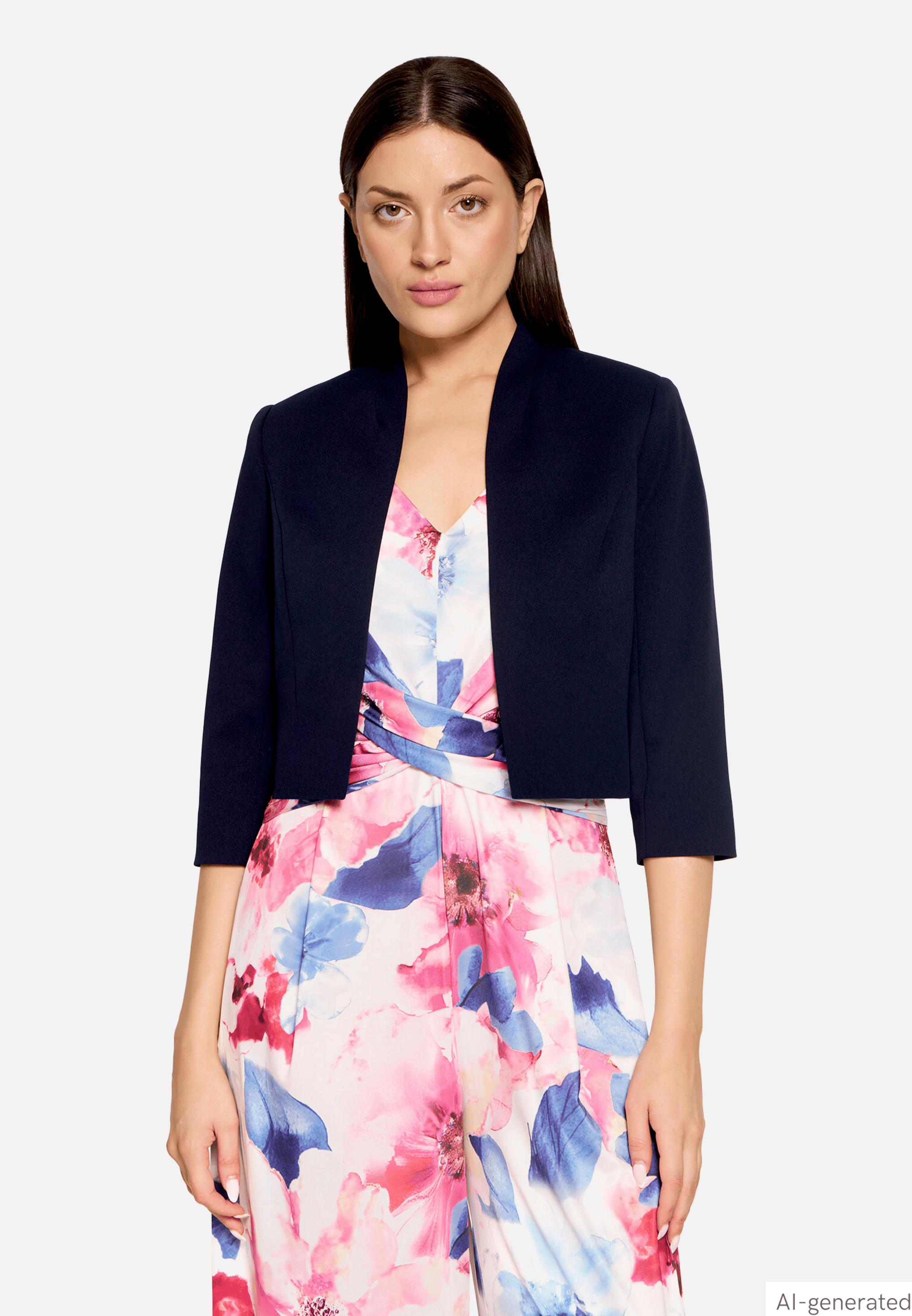 Blazer-Jacke ohne Verschluss
