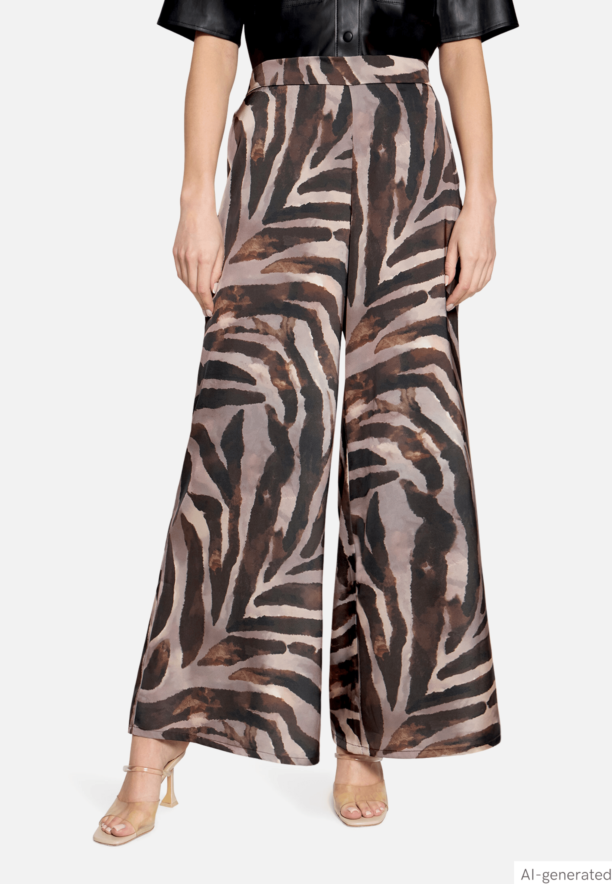 Marlene-Hose mit Animalprint