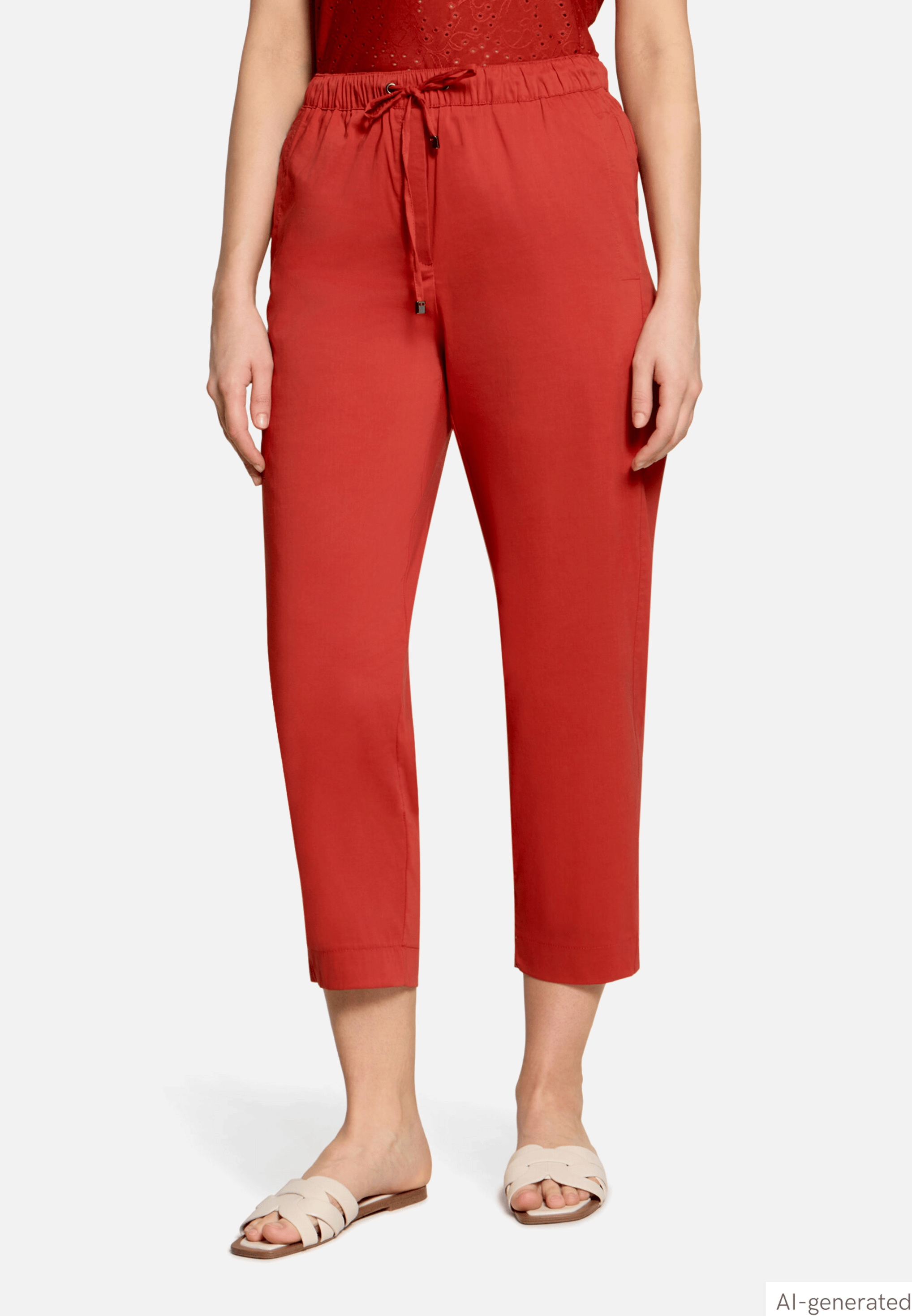 Casual-Hose mit elastischem Bund