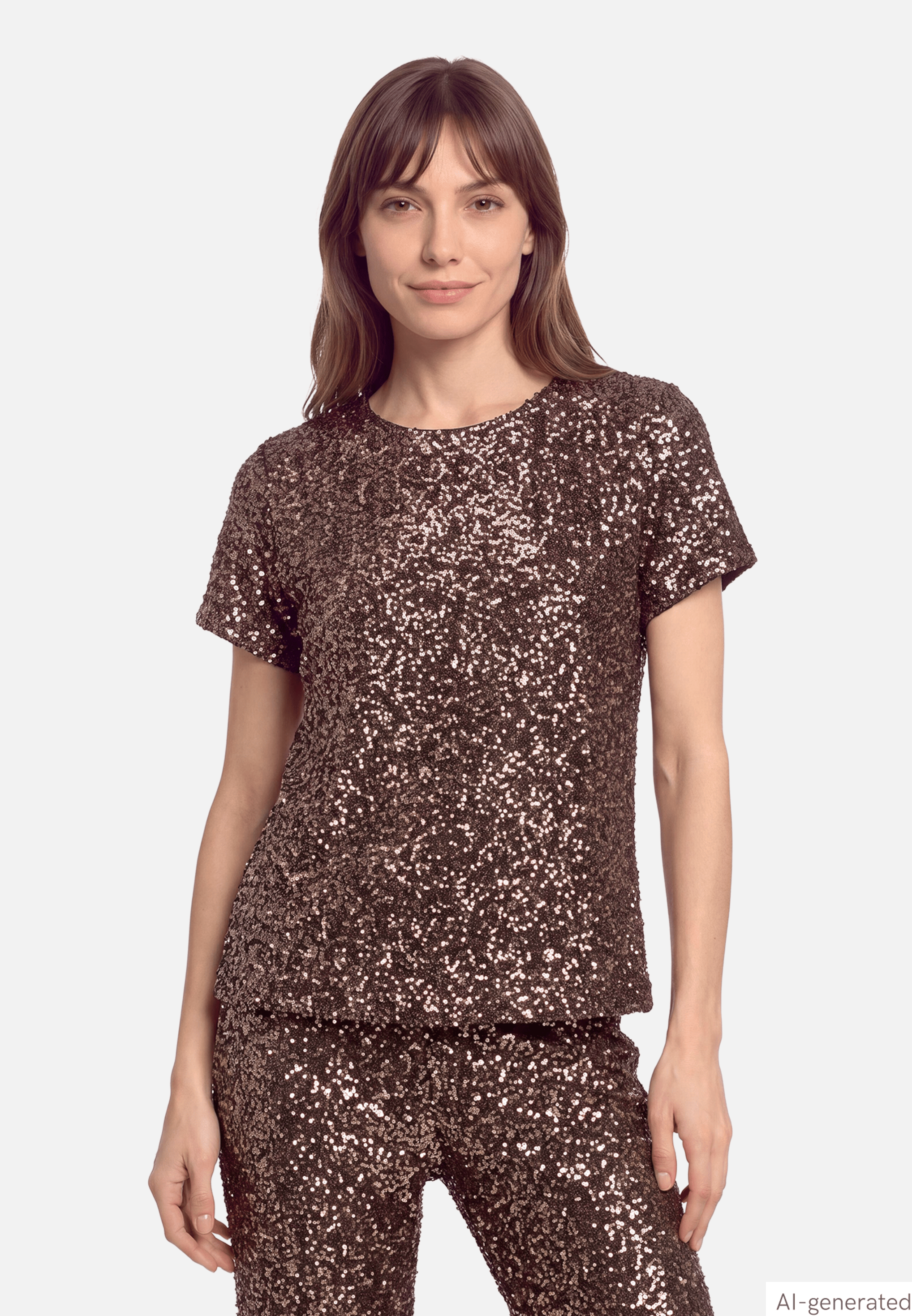 Blusenshirt mit Pailletten