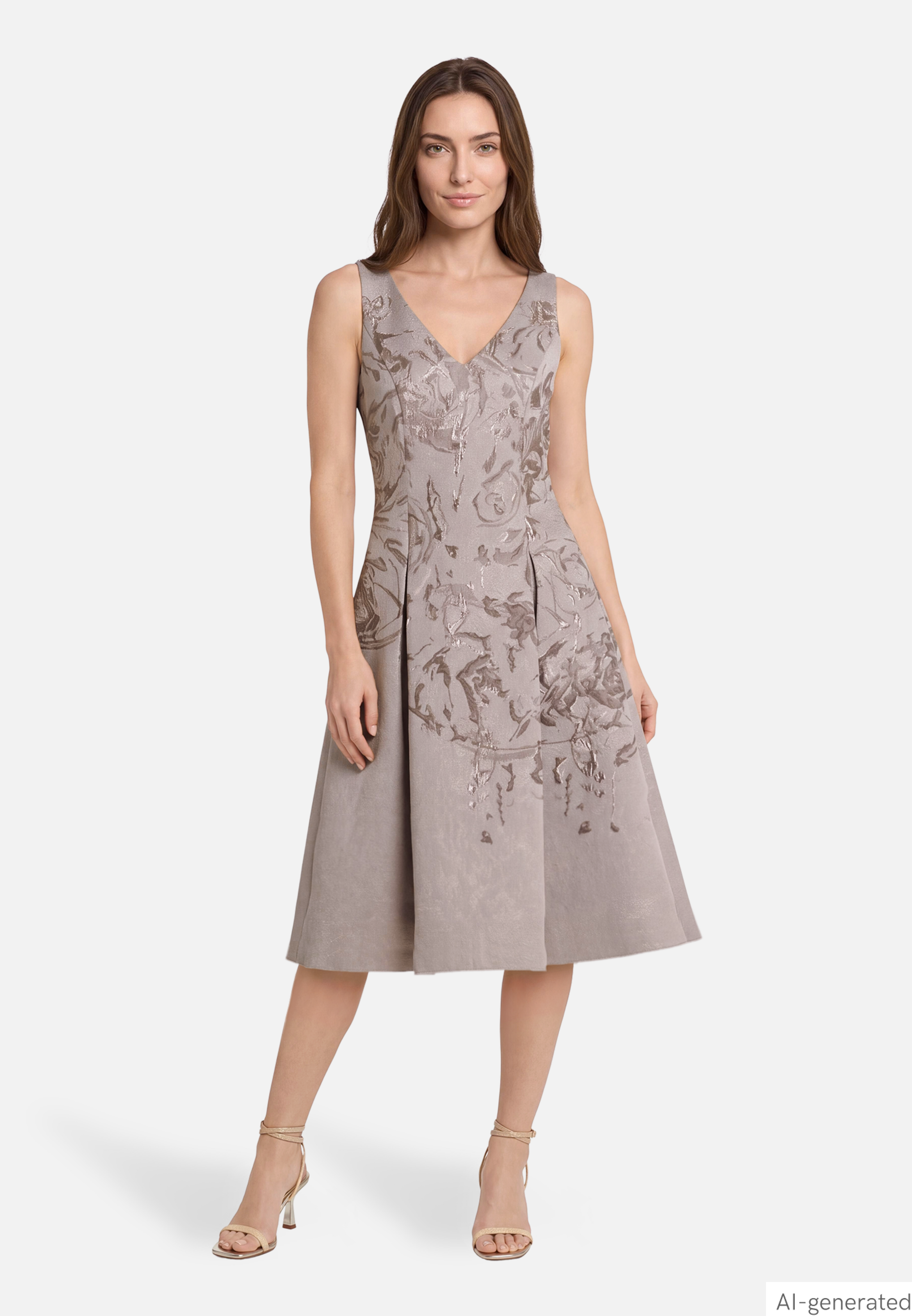 Cocktailkleid mit Kellerfalten