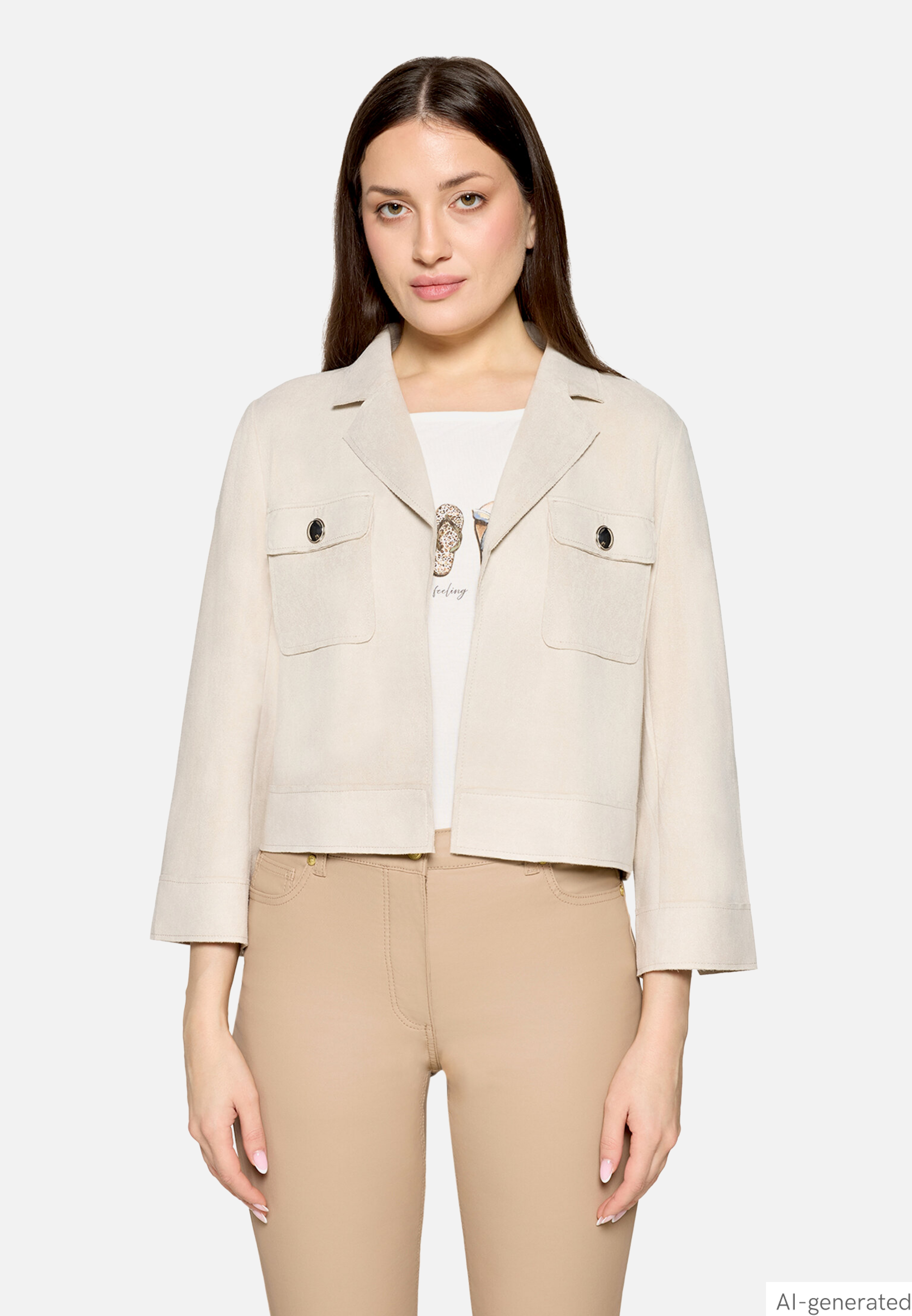 Blazer-Jacke mit 3/4 Arm