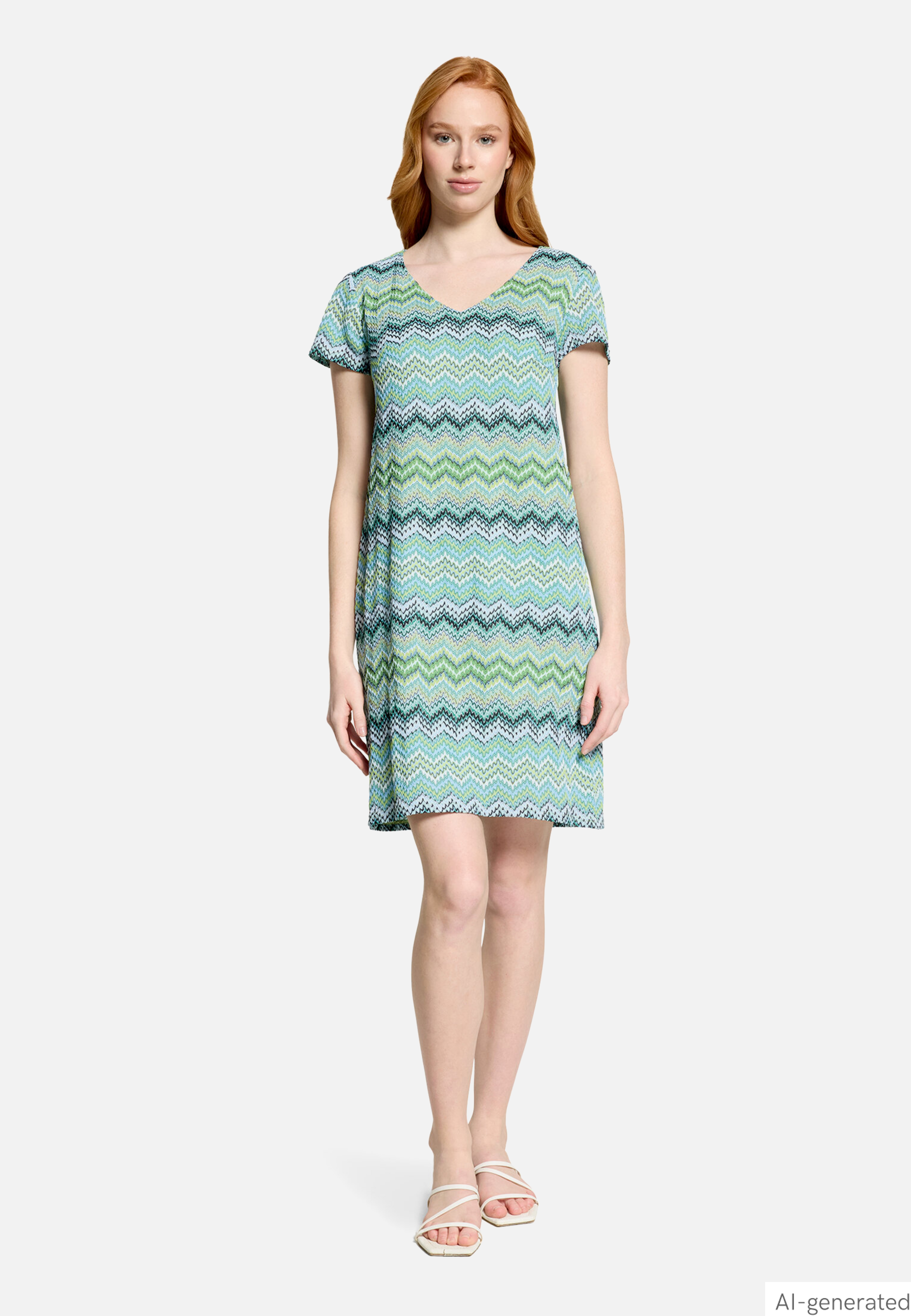Sommerkleid mit V-Ausschnitt