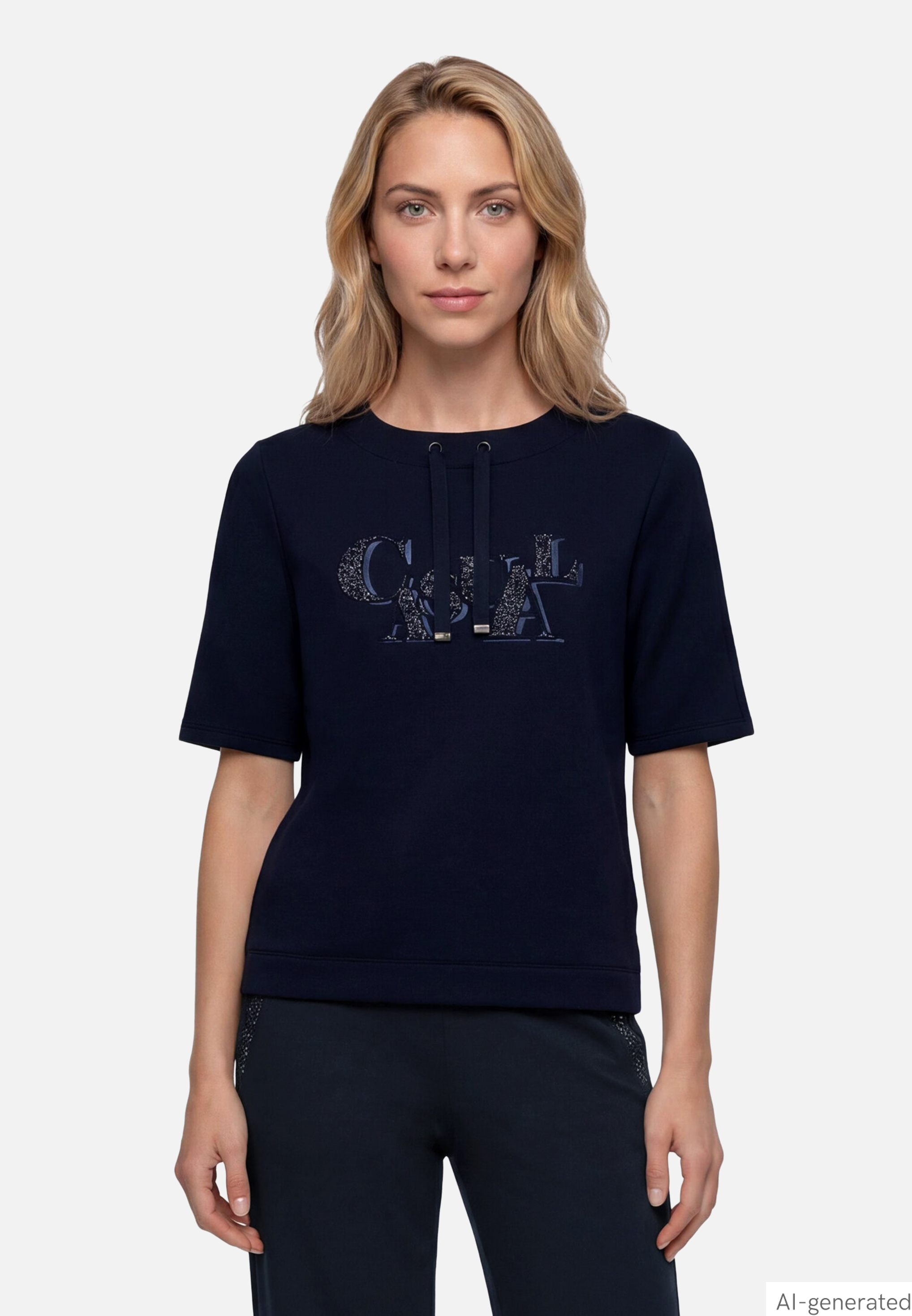 Sweatshirt kurzarm mit Tunnelzug