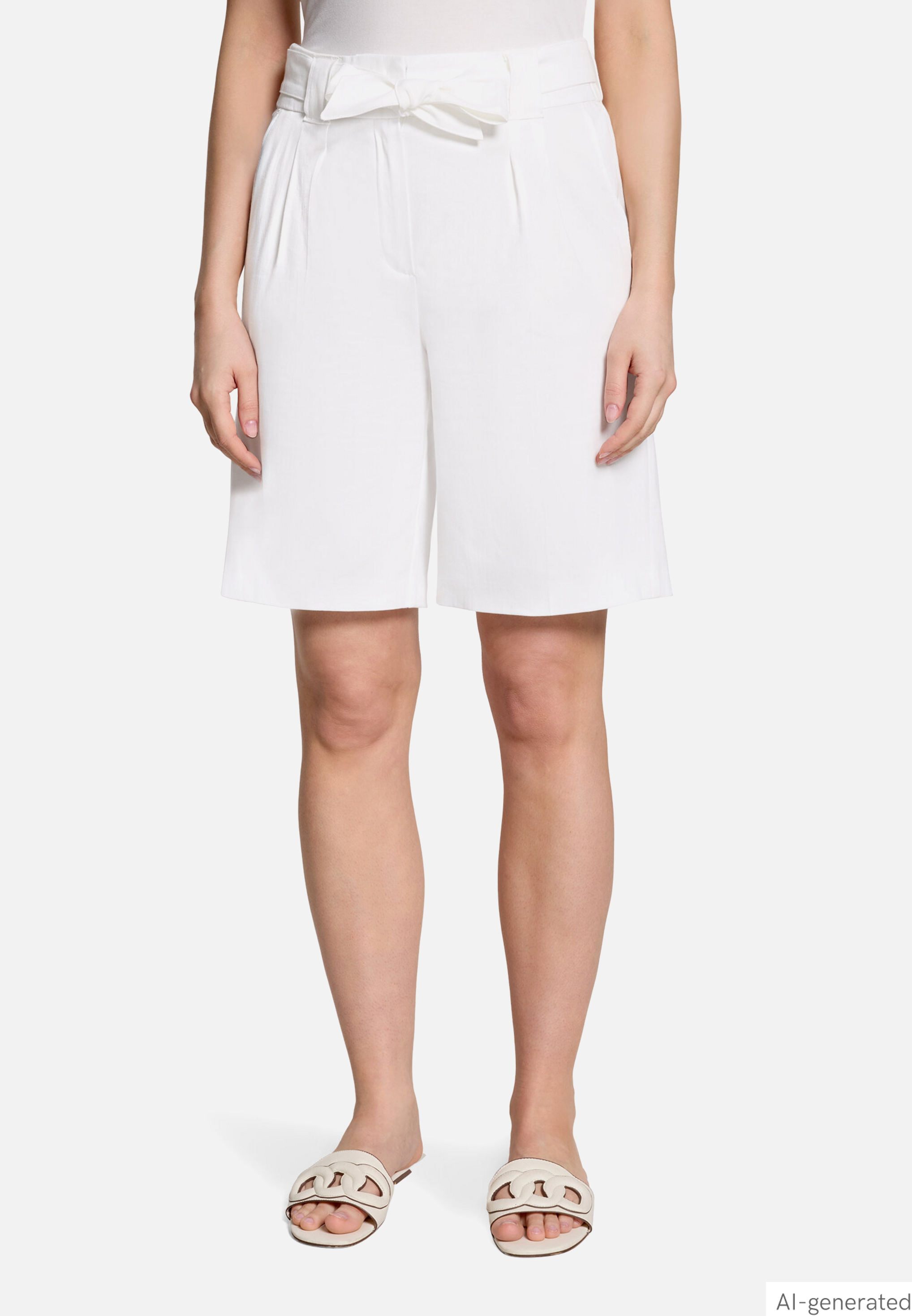 Shorts mit Bundfalten