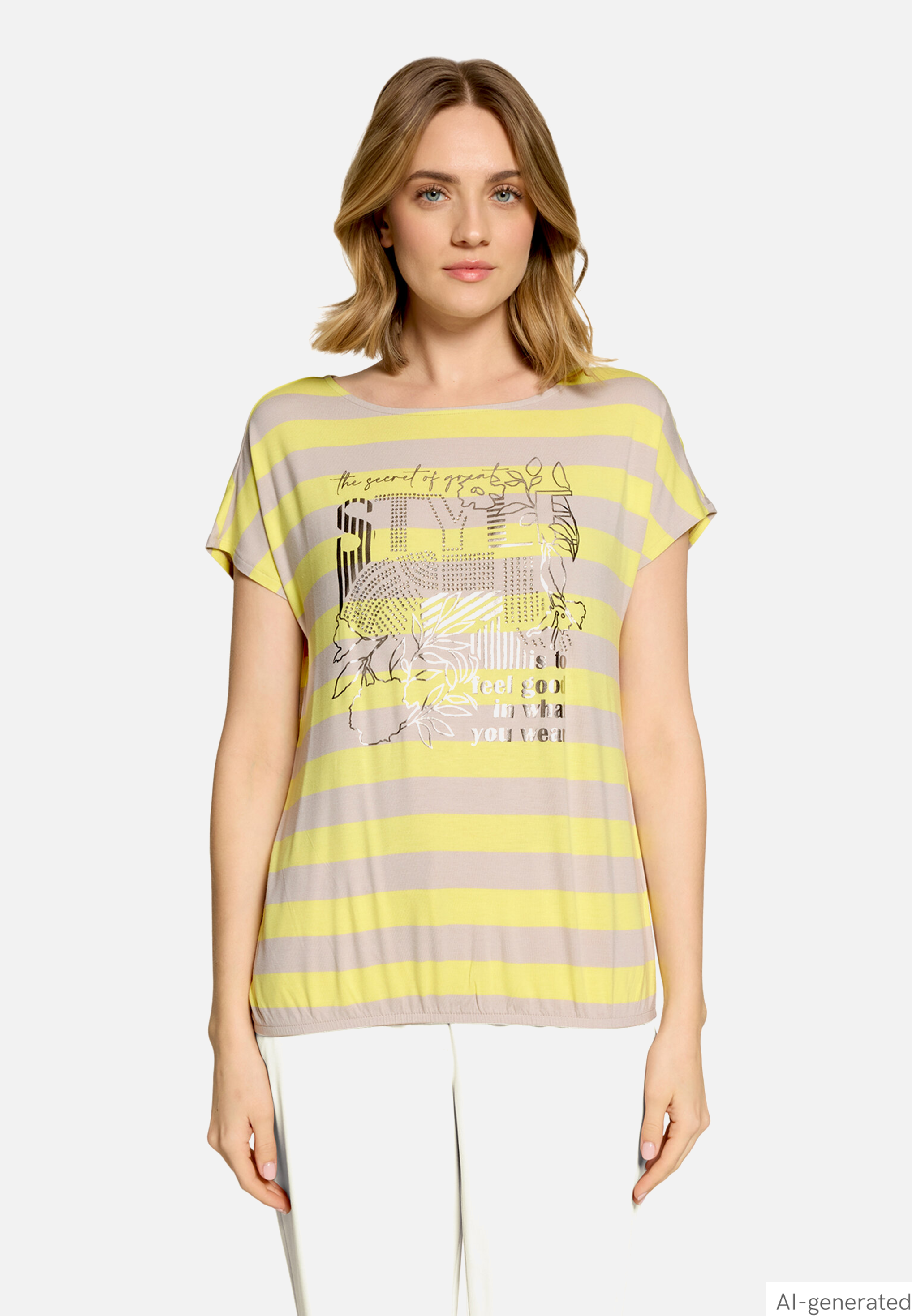 Printshirt mit Gummizug