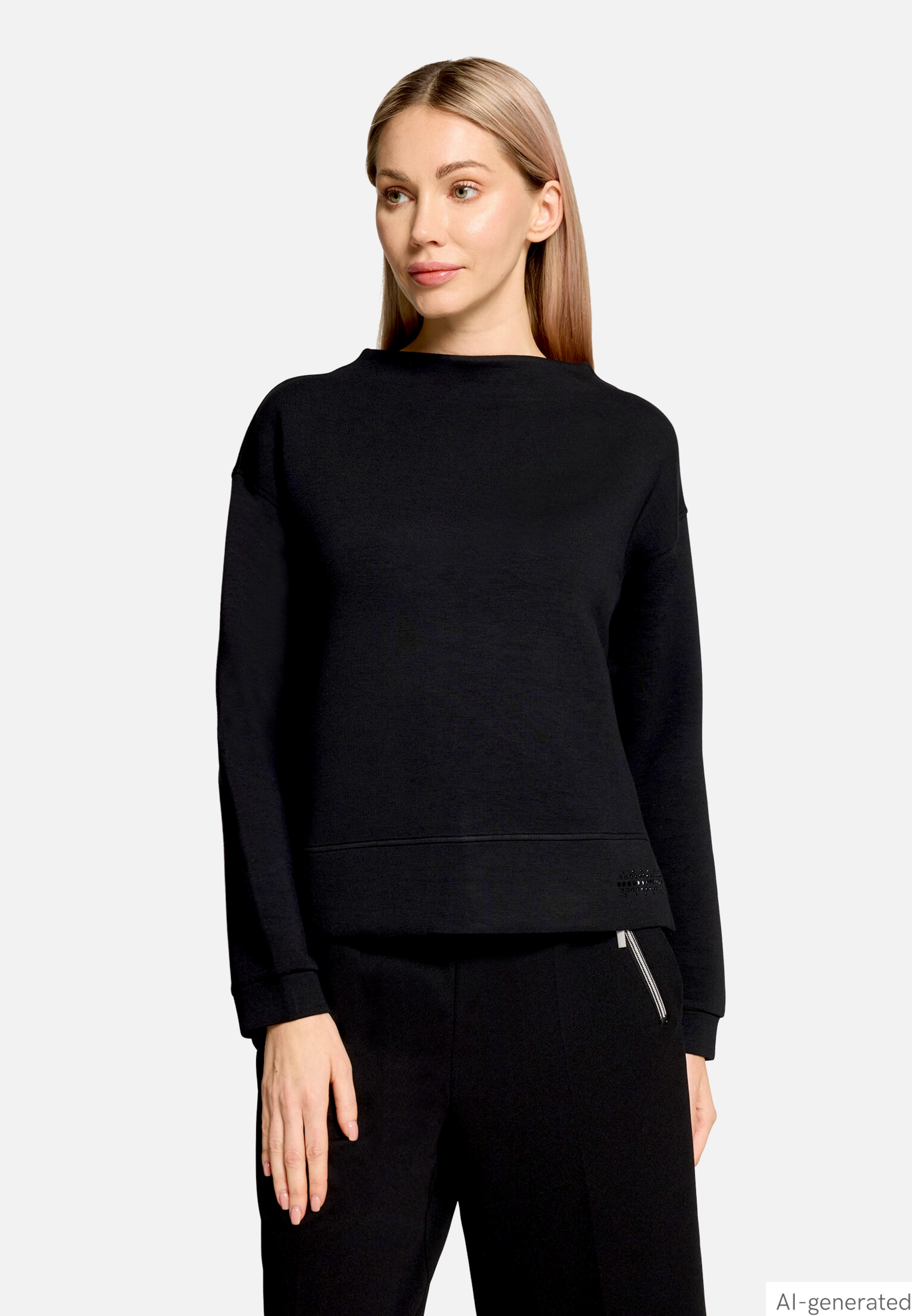Sweatshirt mit Stehkragen