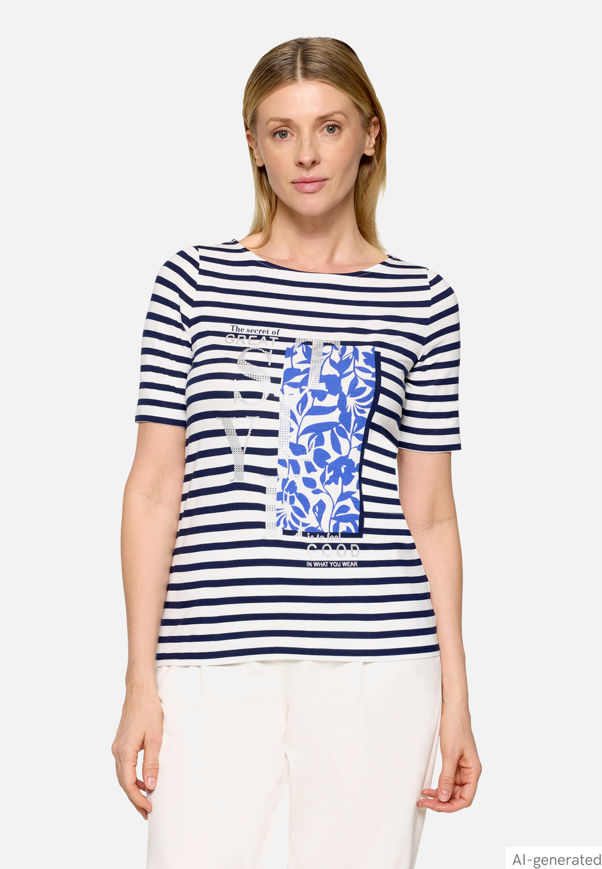Ringelshirt mit Placement