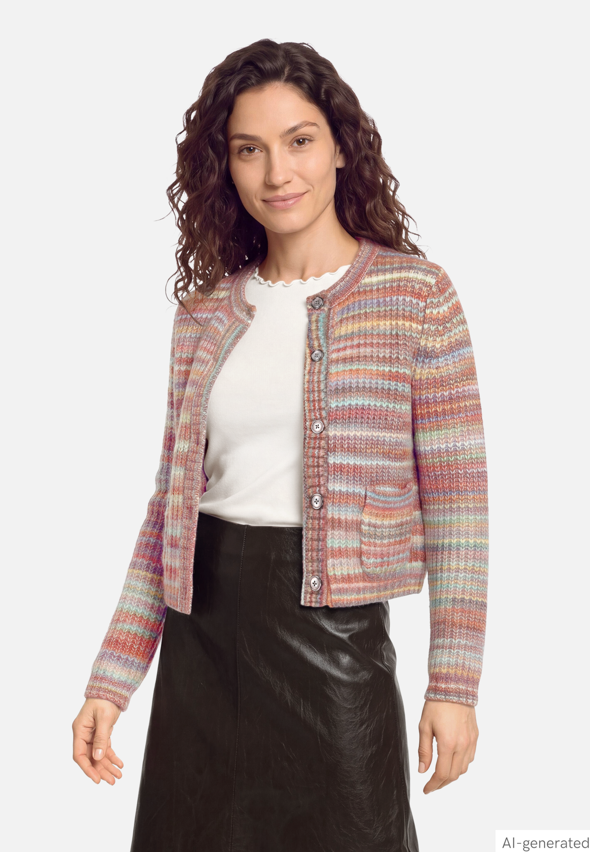 Cardigan mit Rundhalsausschnitt