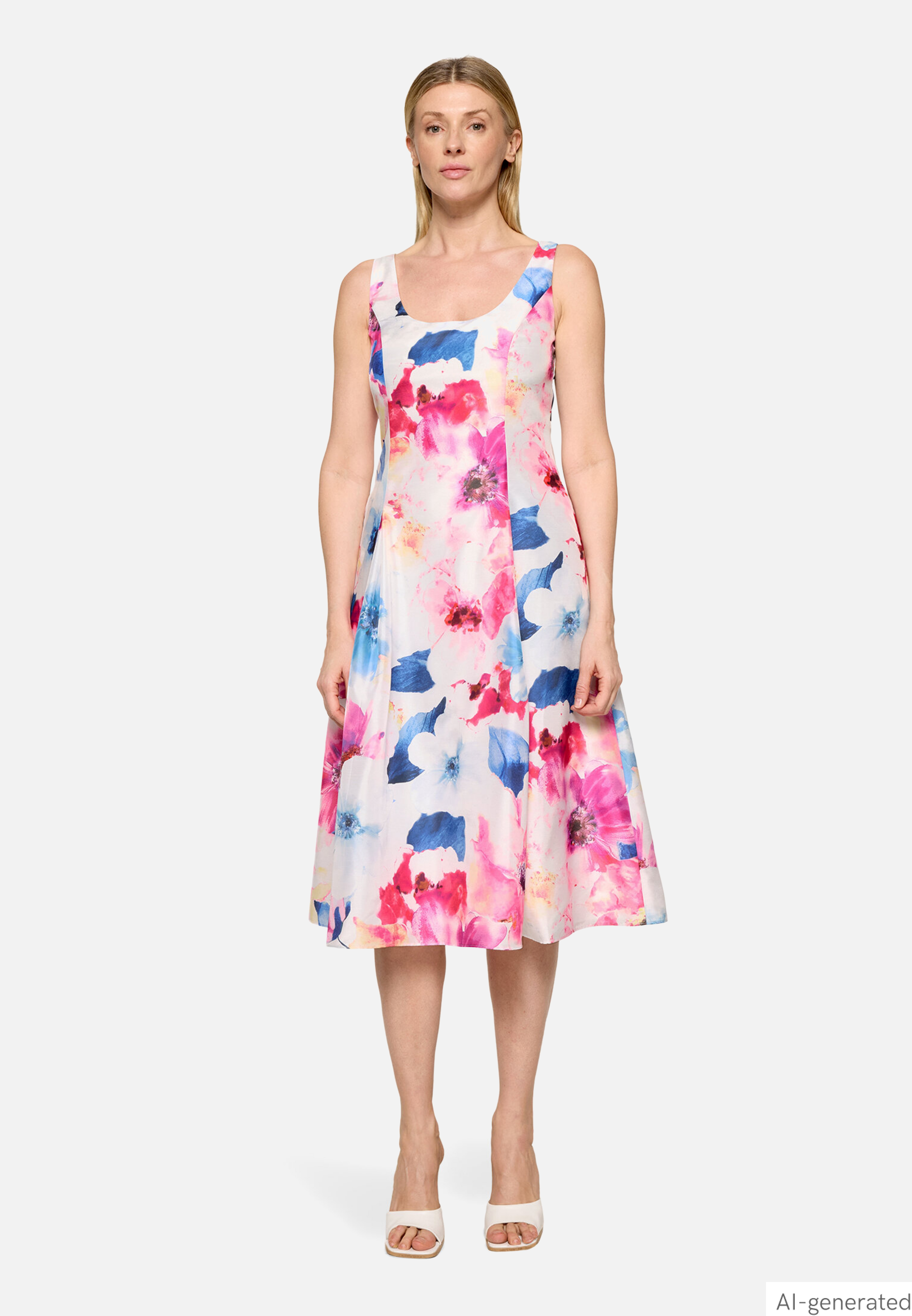 Cocktailkleid mit Kellerfalten