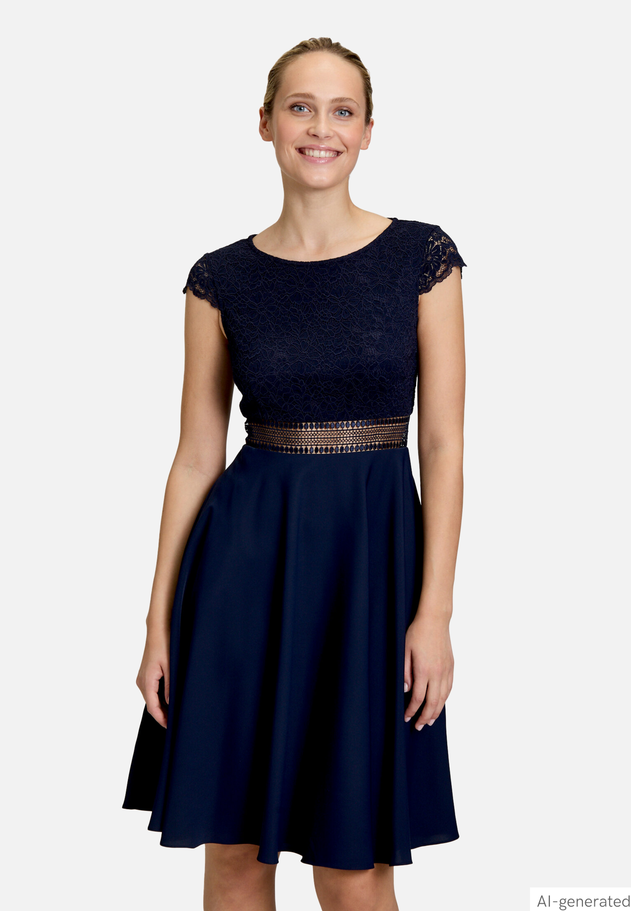 Abendkleid mit Spitze