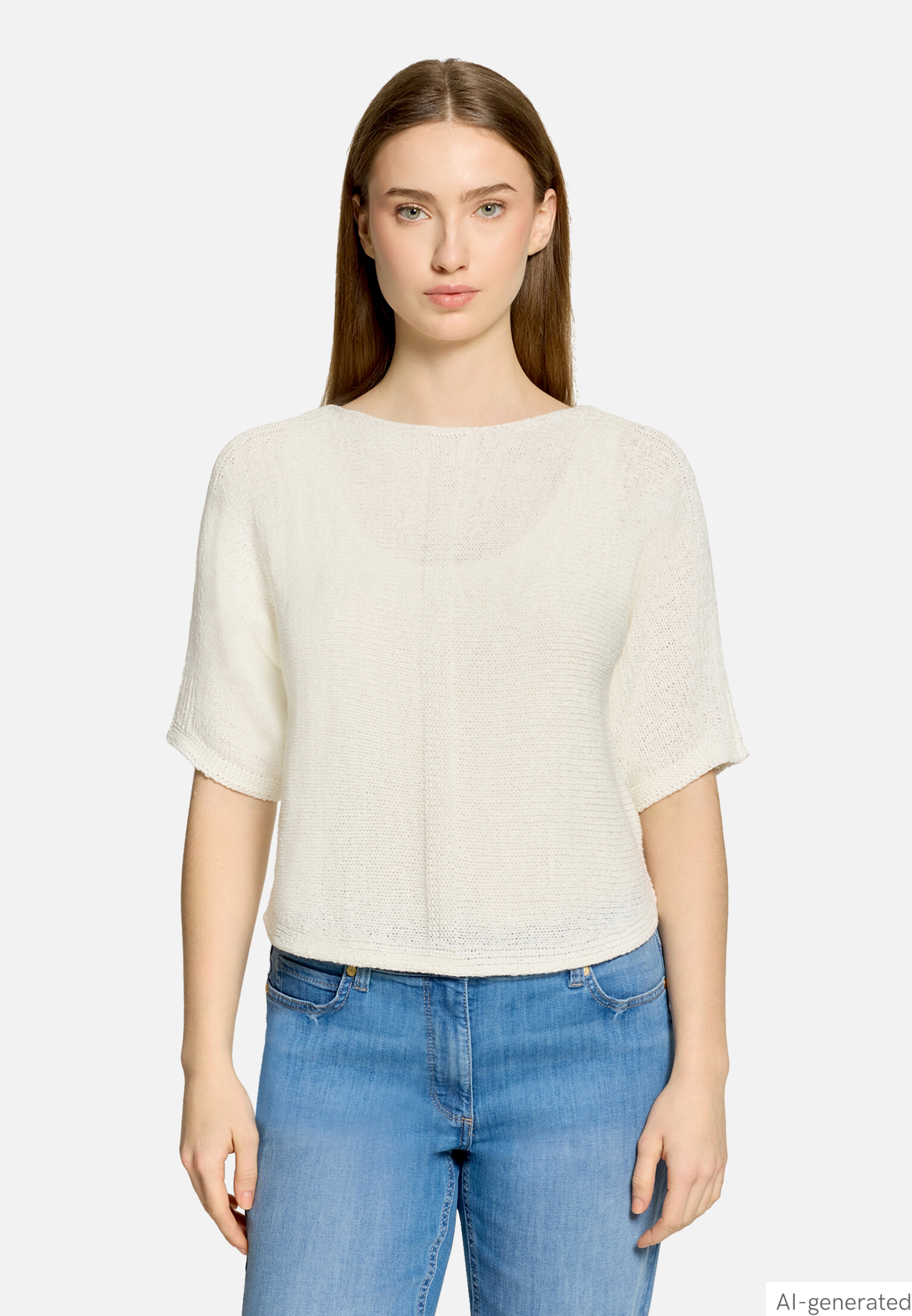 Strickpullover kurzarm