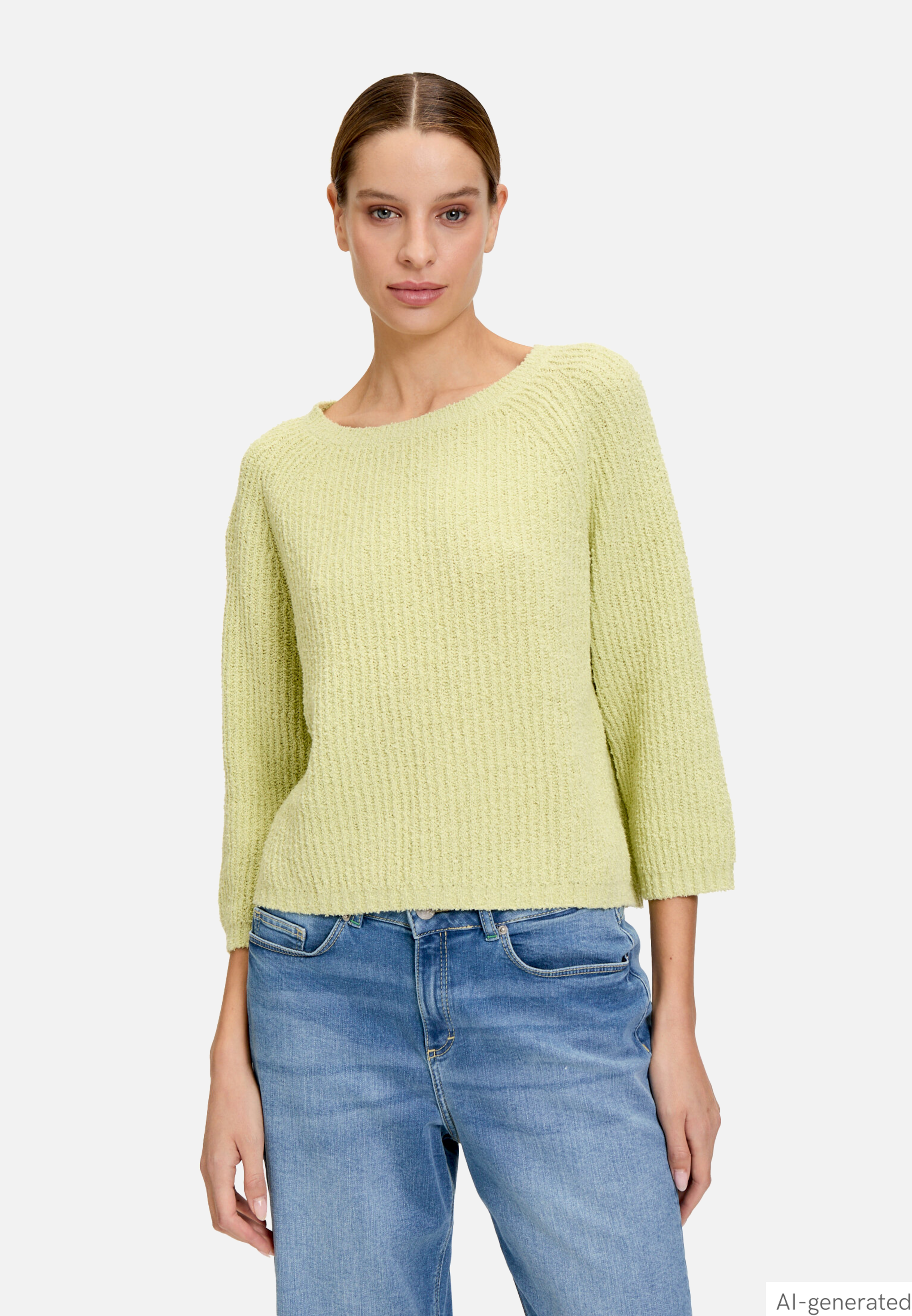 Strickpullover mit Rundhalsausschnitt