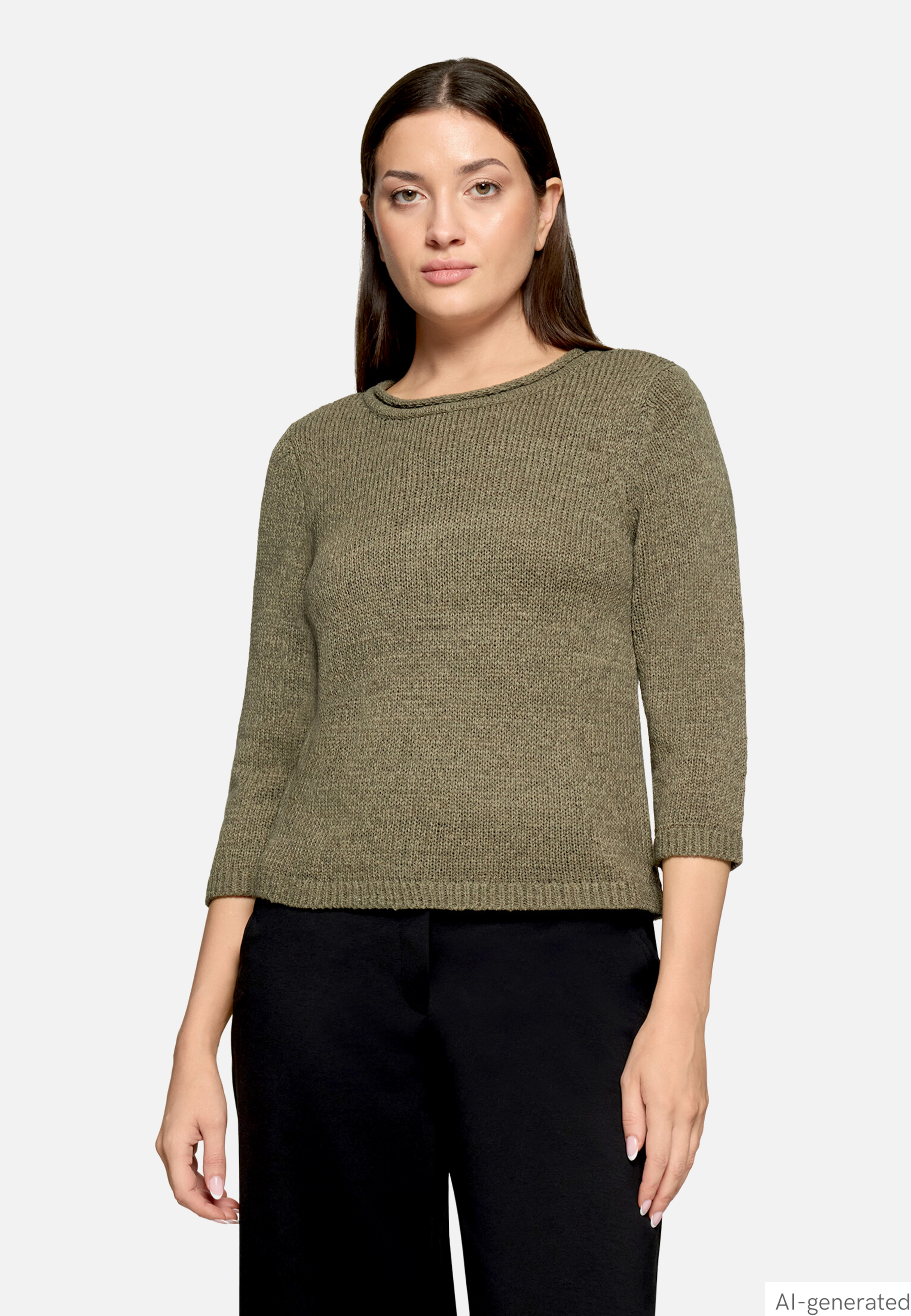 Strickpullover mit 3/4 Arm