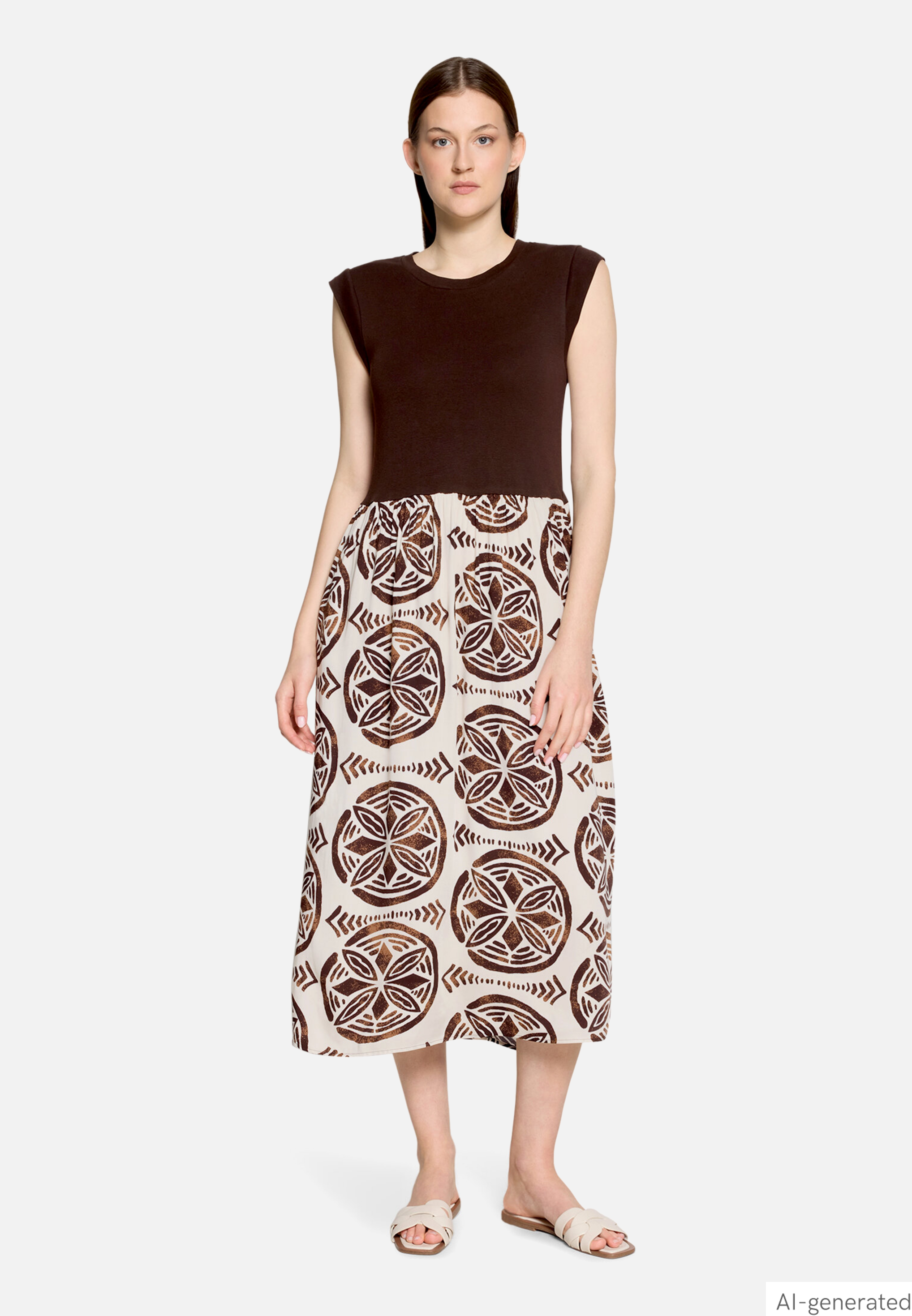 Casual-Kleid mit Eingrifftaschen