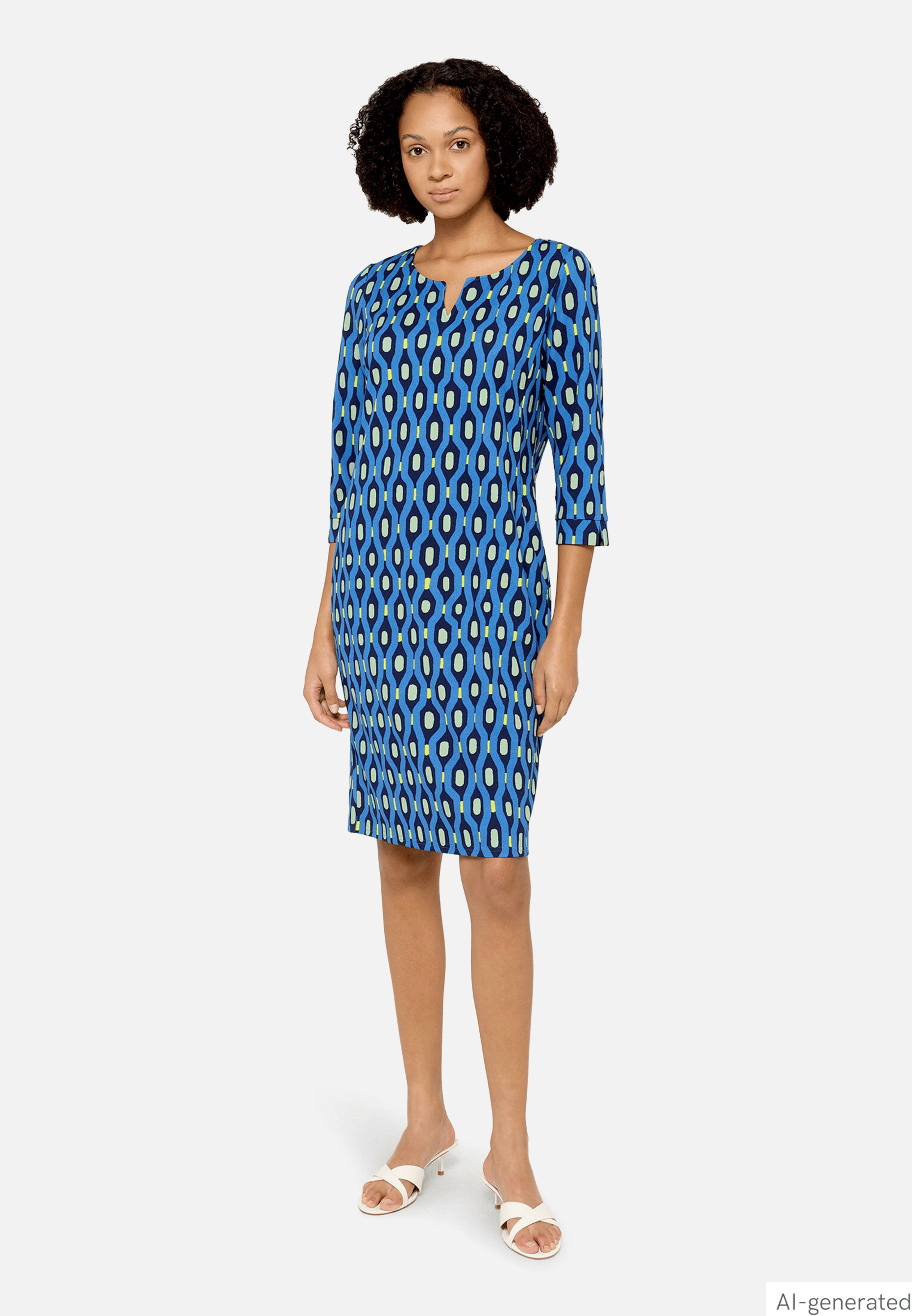 Casual-Kleid mit Muster