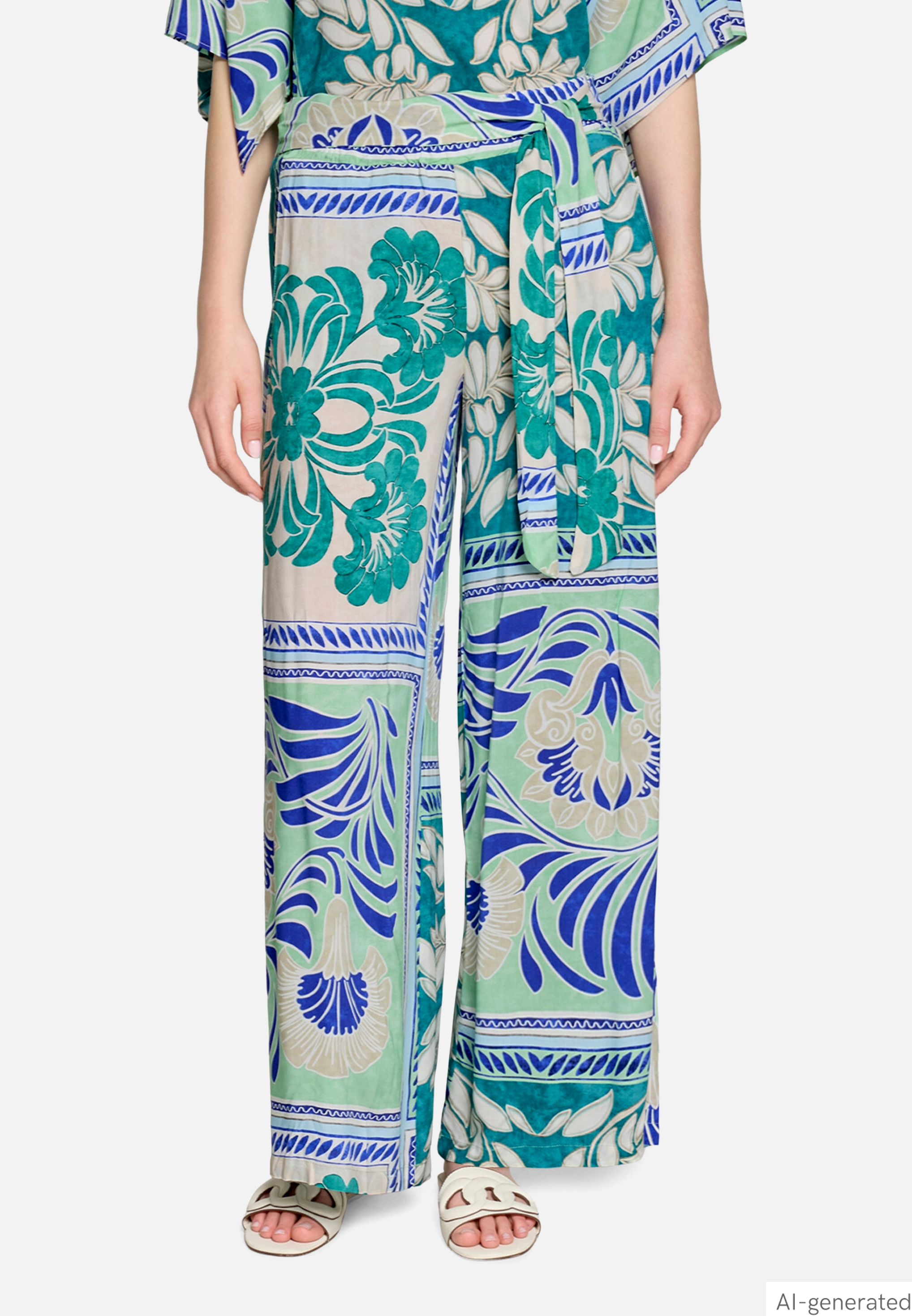 Palazzo-Hose mit Gummizug