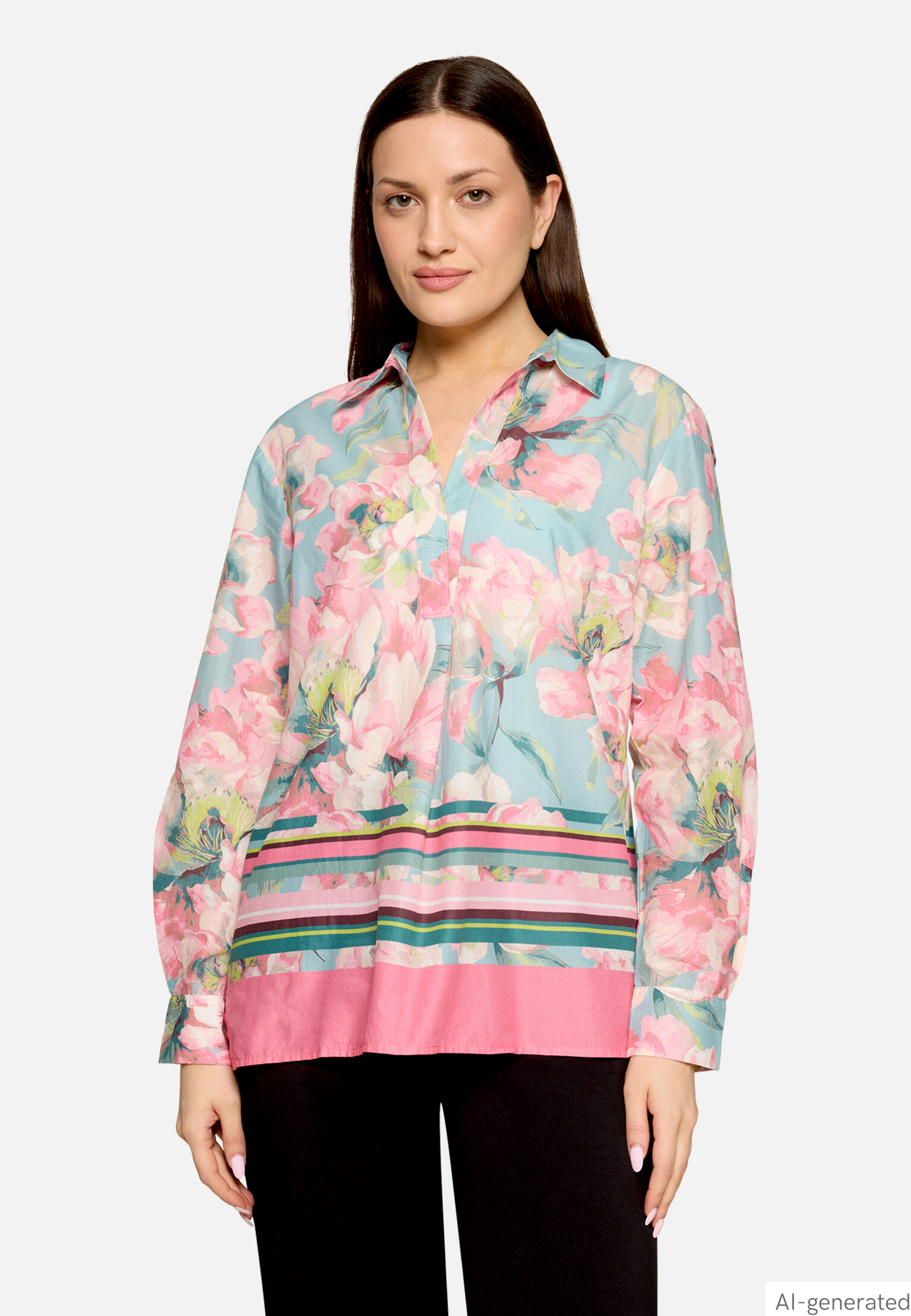 Longbluse langarm
