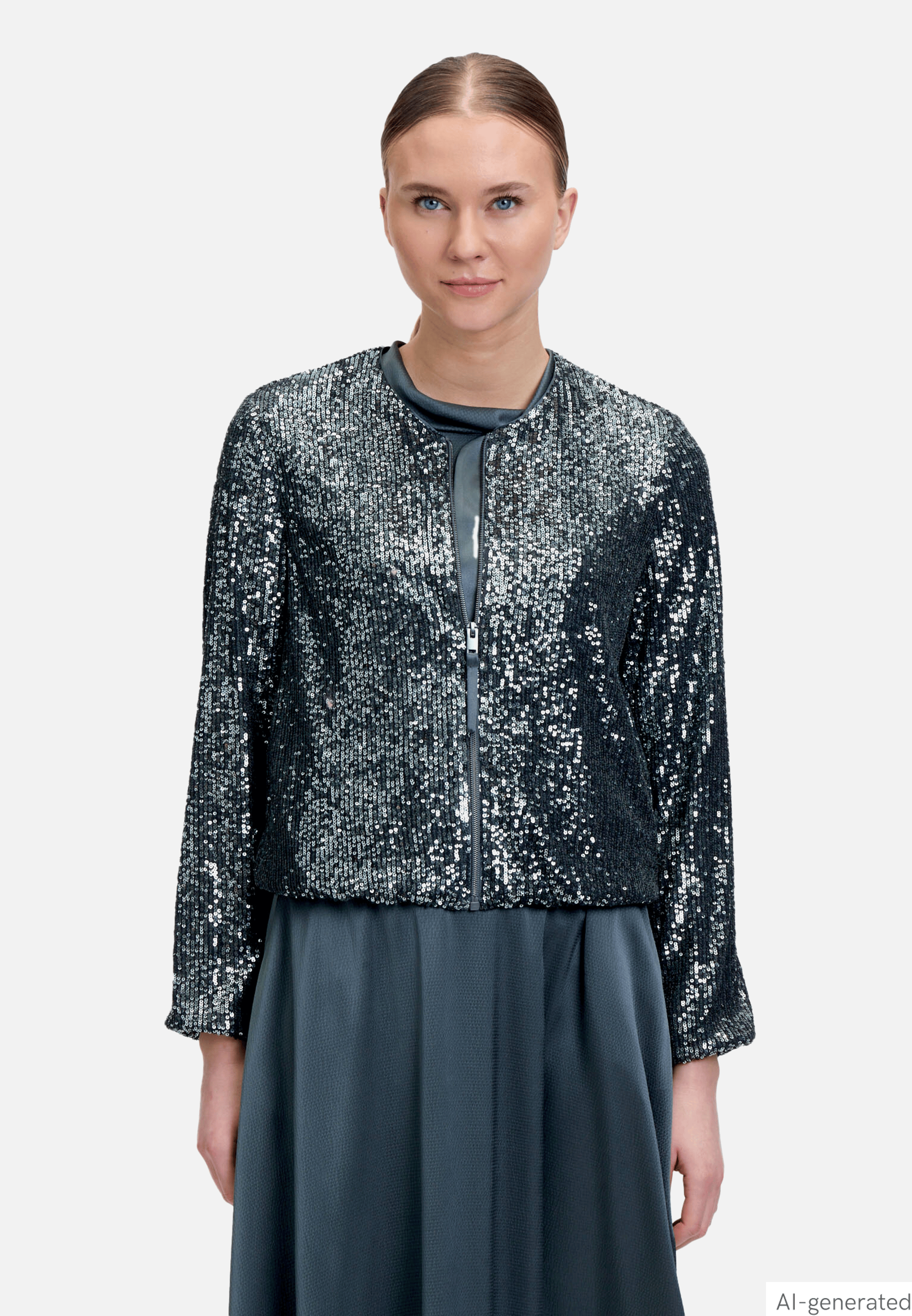 Blouson mit Pailletten