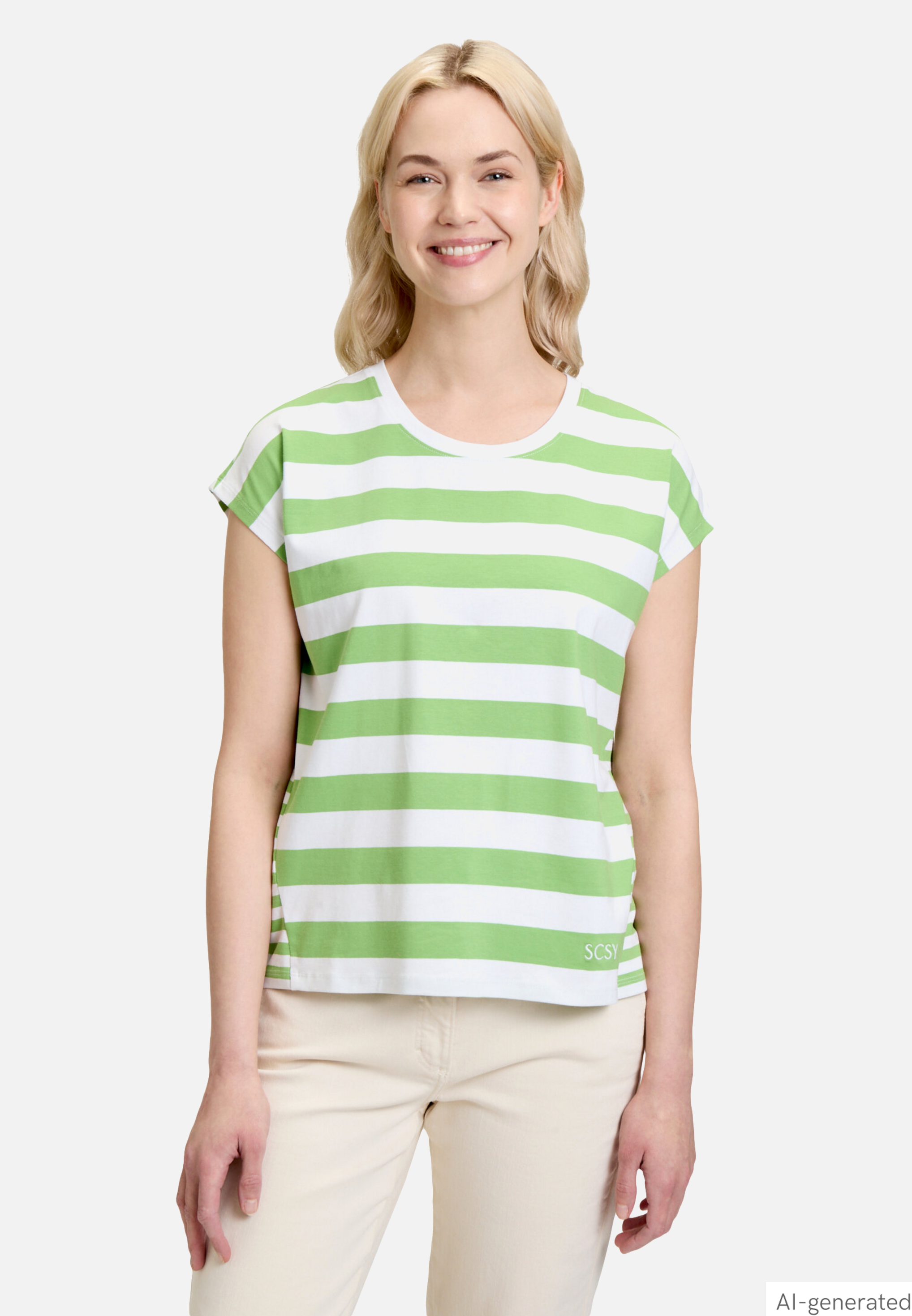 Basic Shirt mit Streifen