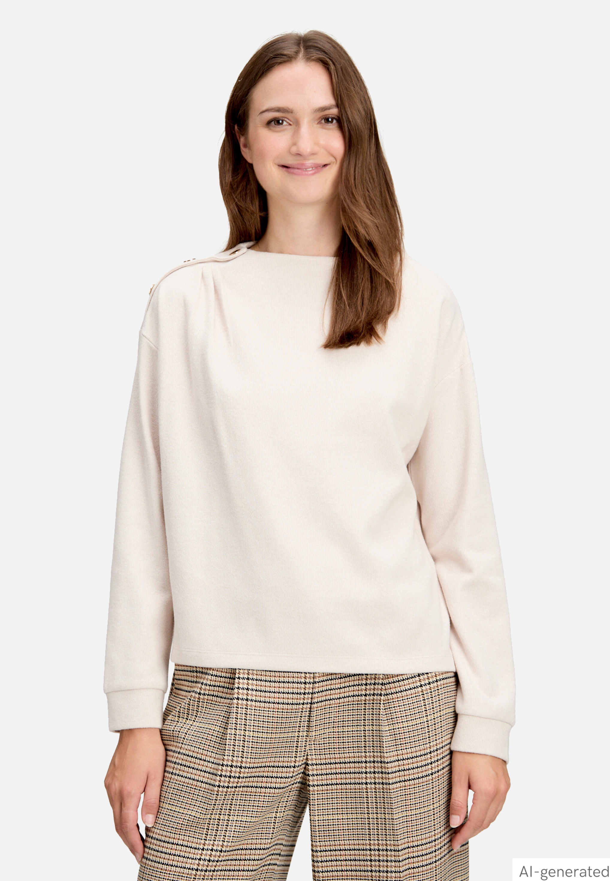 Sweatshirt mit Kragen