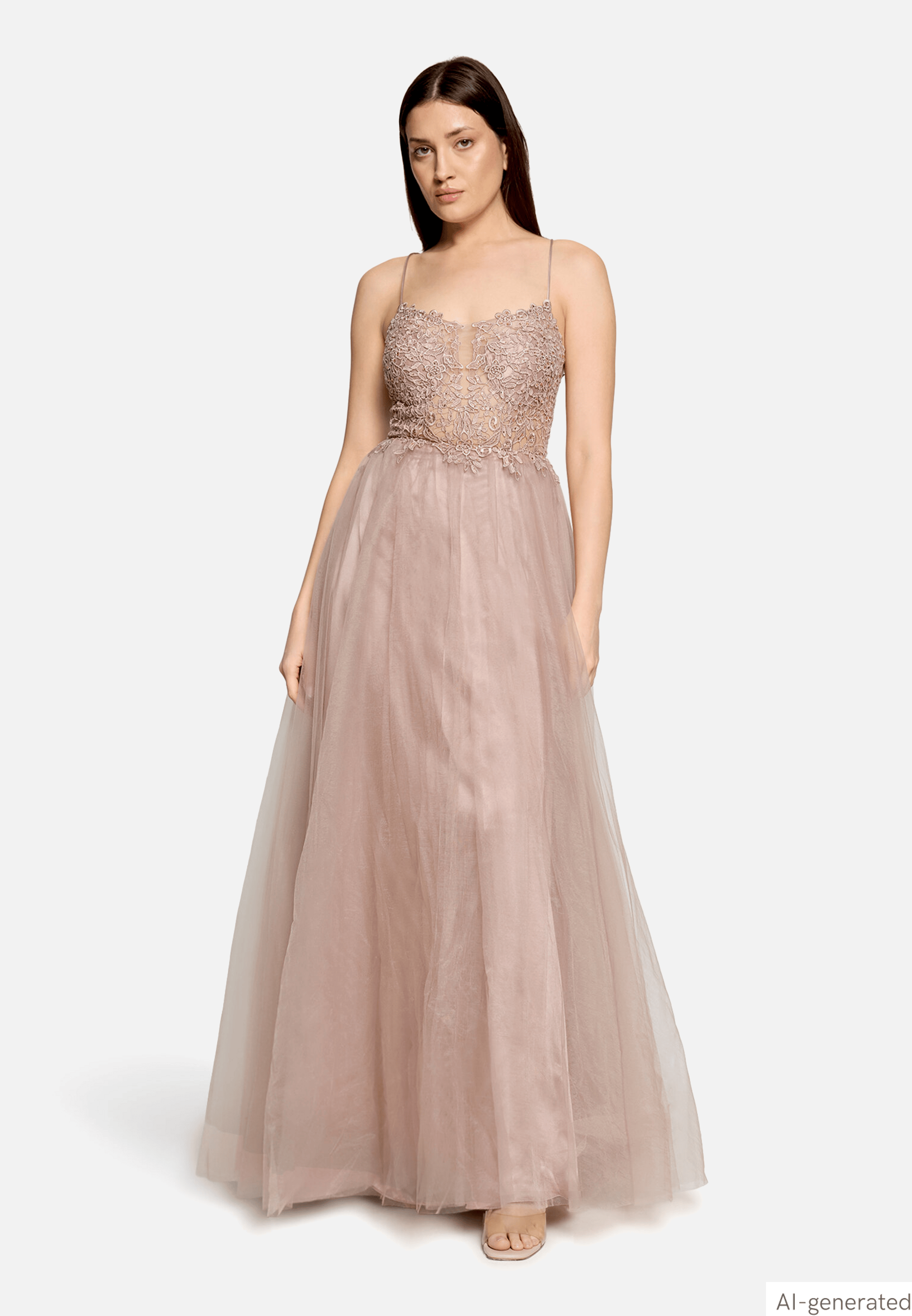 Abendkleid mit Stickerei