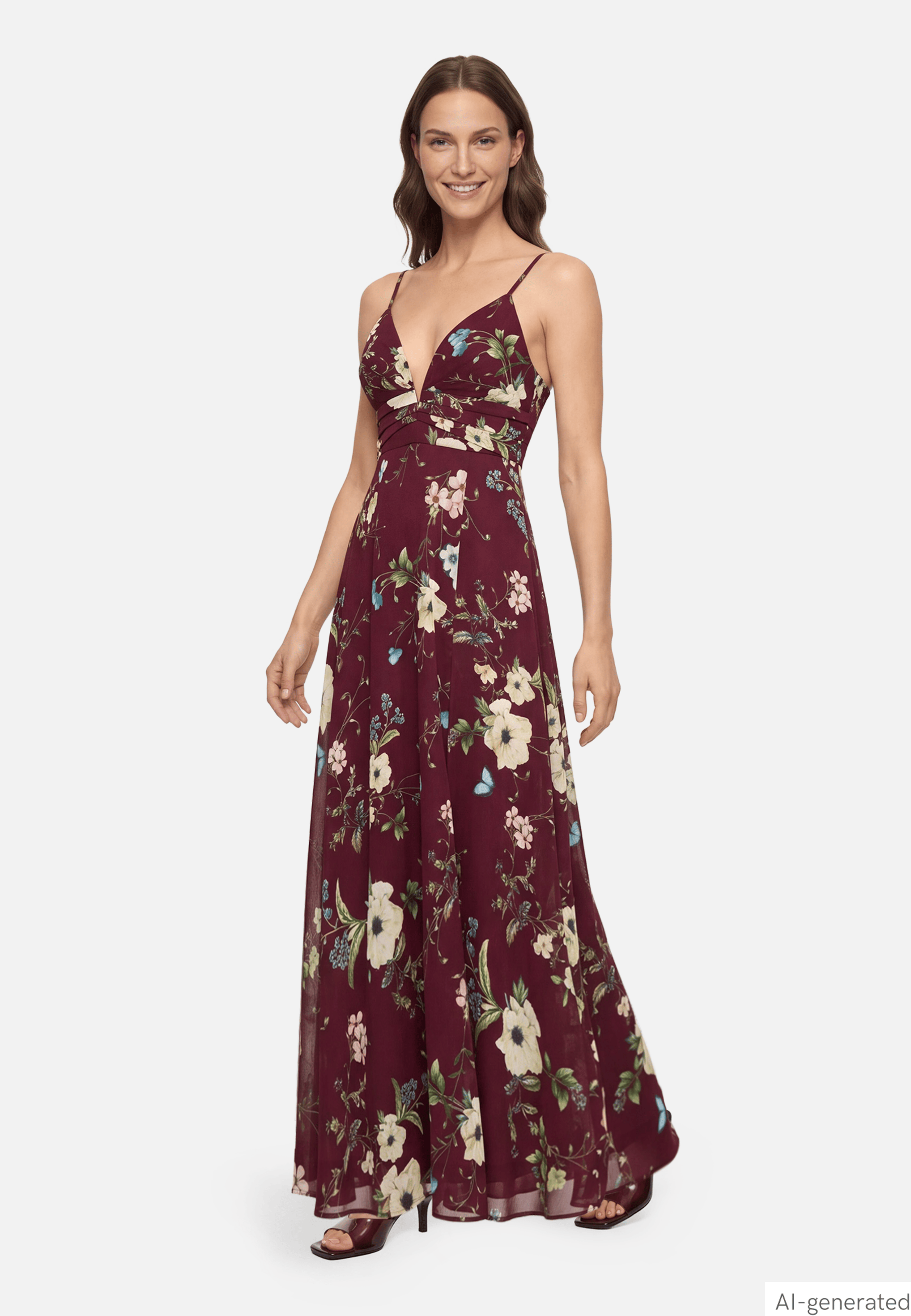 Abendkleid mit Muster