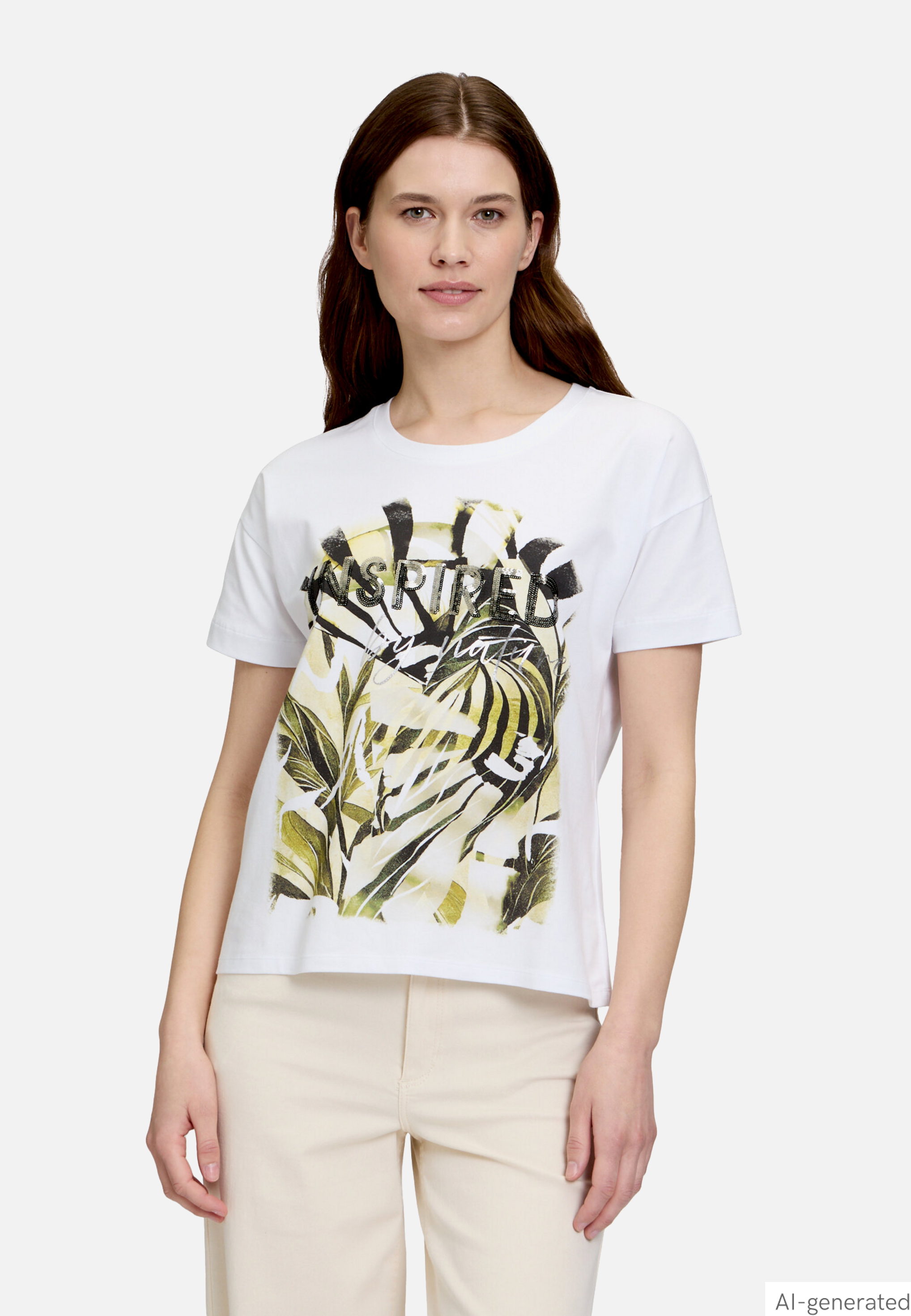 Basic Shirt mit Aufdruck