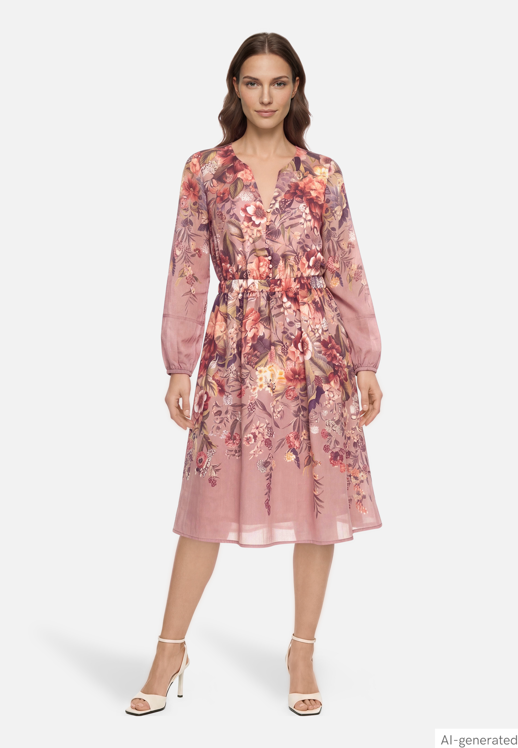 Midikleid mit Print