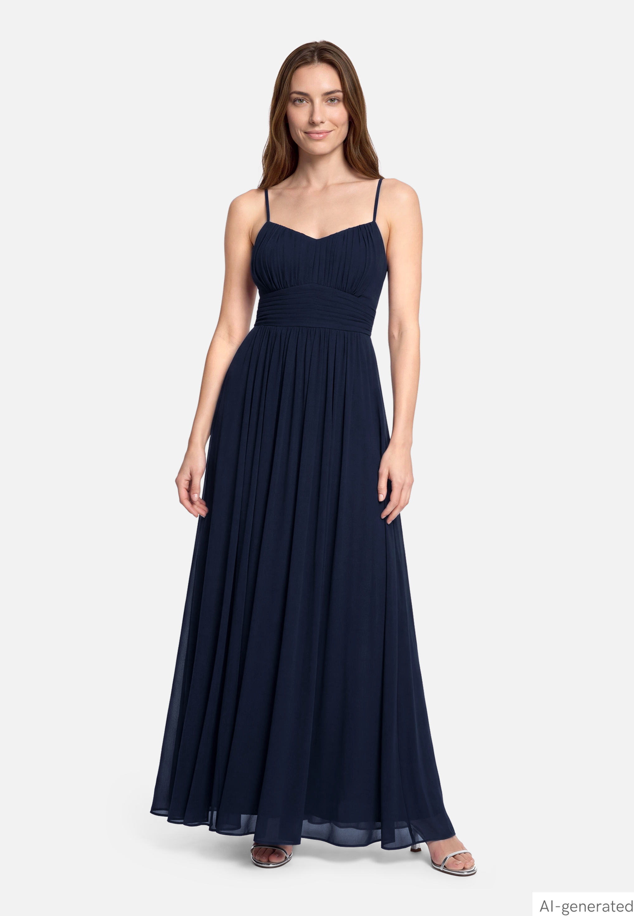 Abendkleid mit Plissee