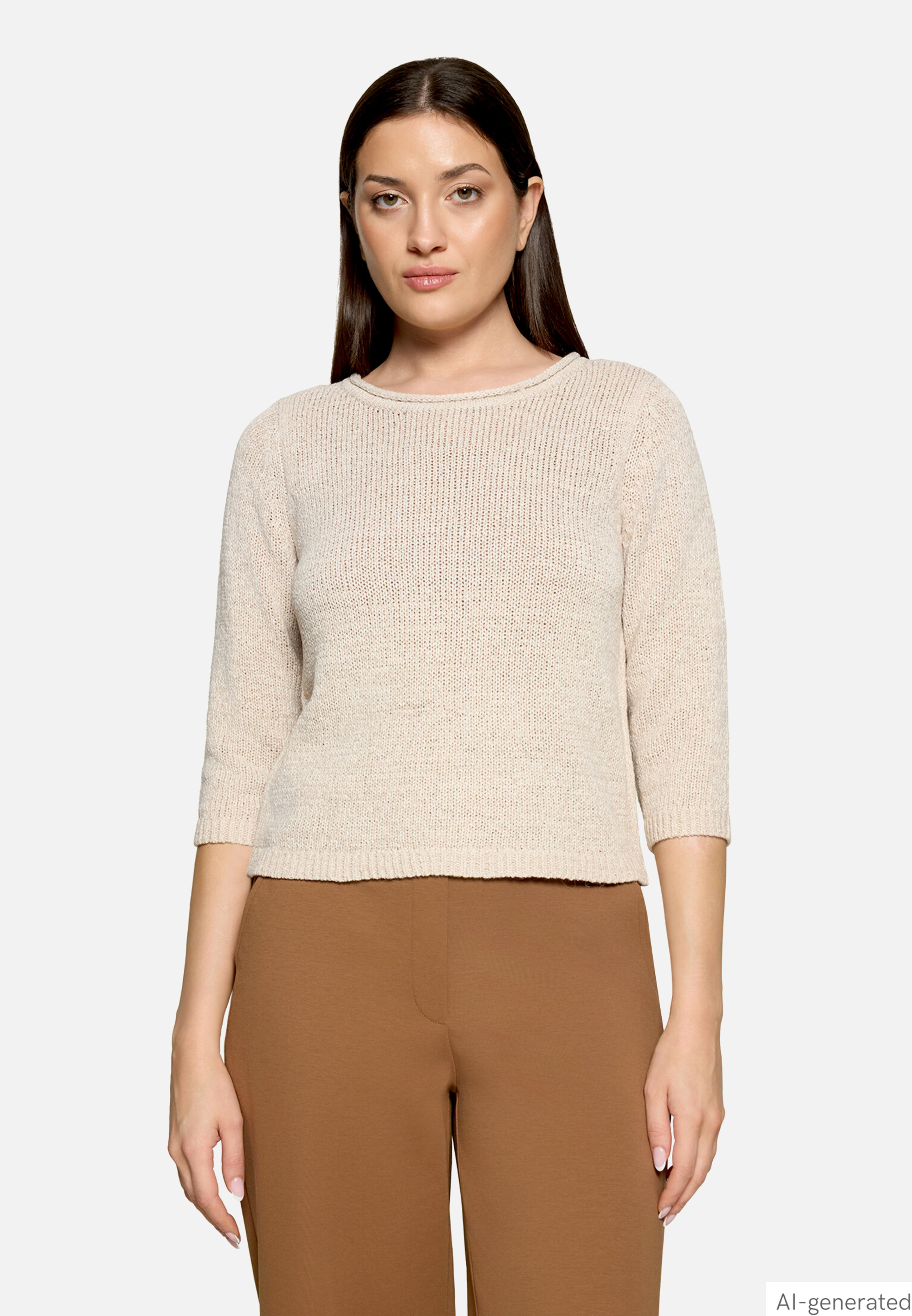 Strickpullover mit 3/4 Arm