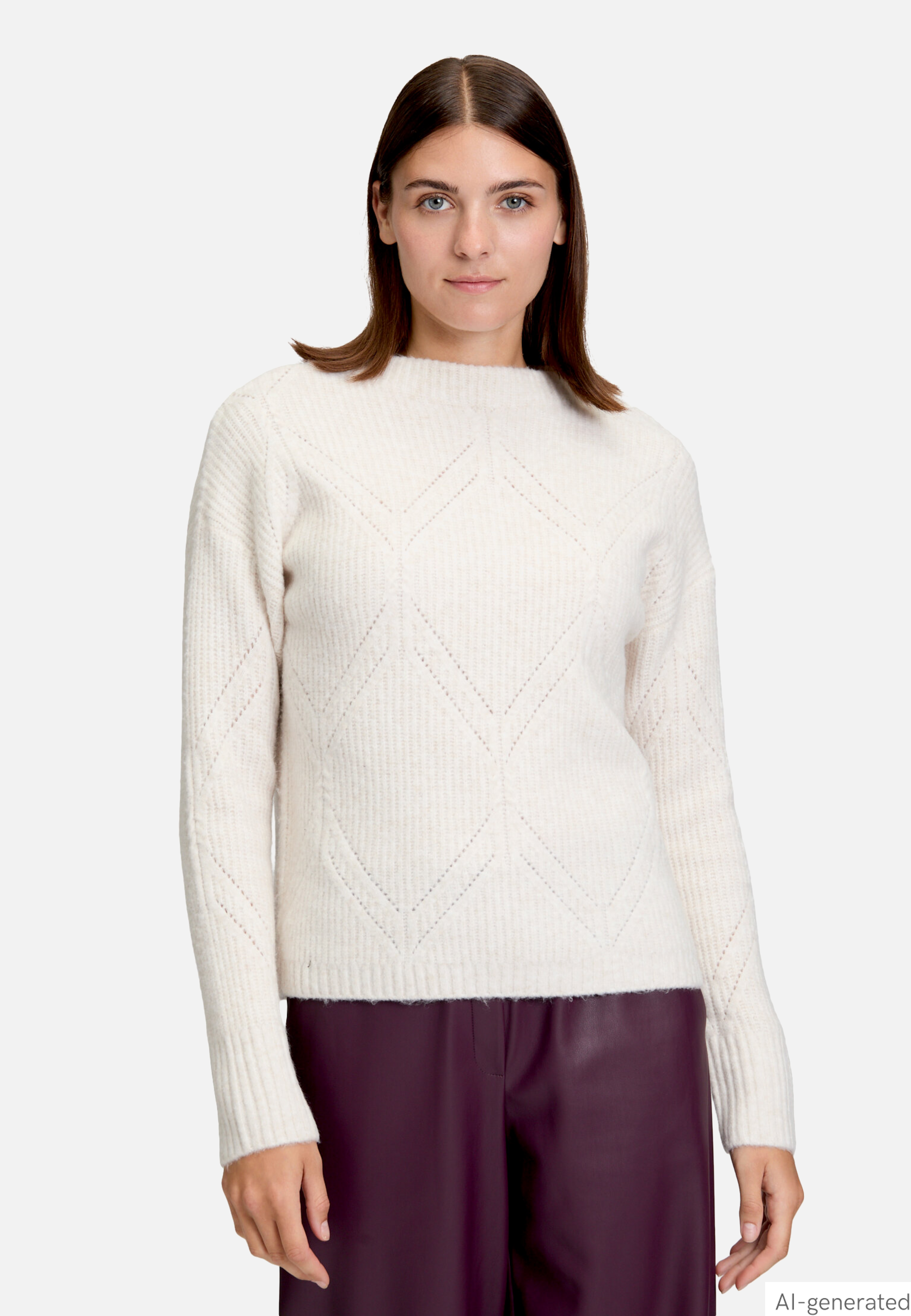 Strickpullover mit Struktur