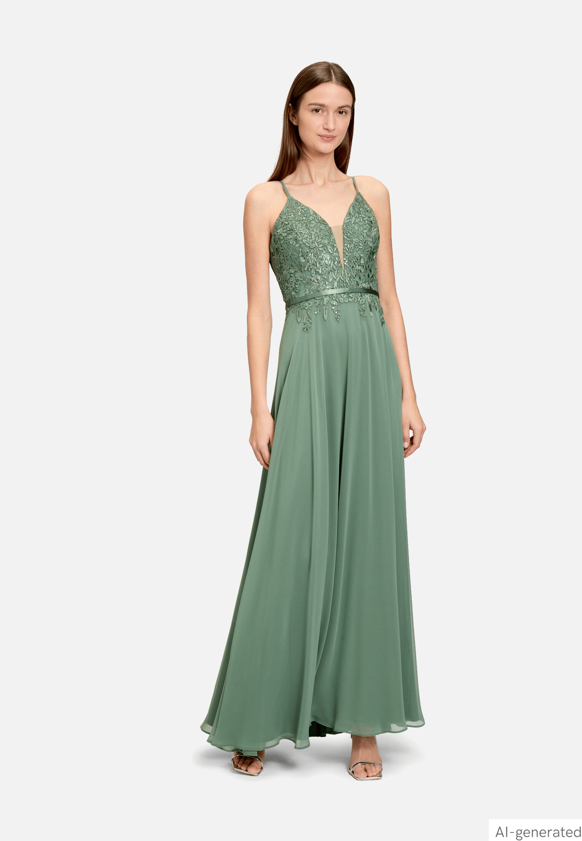 Abendkleid mit Stickerei