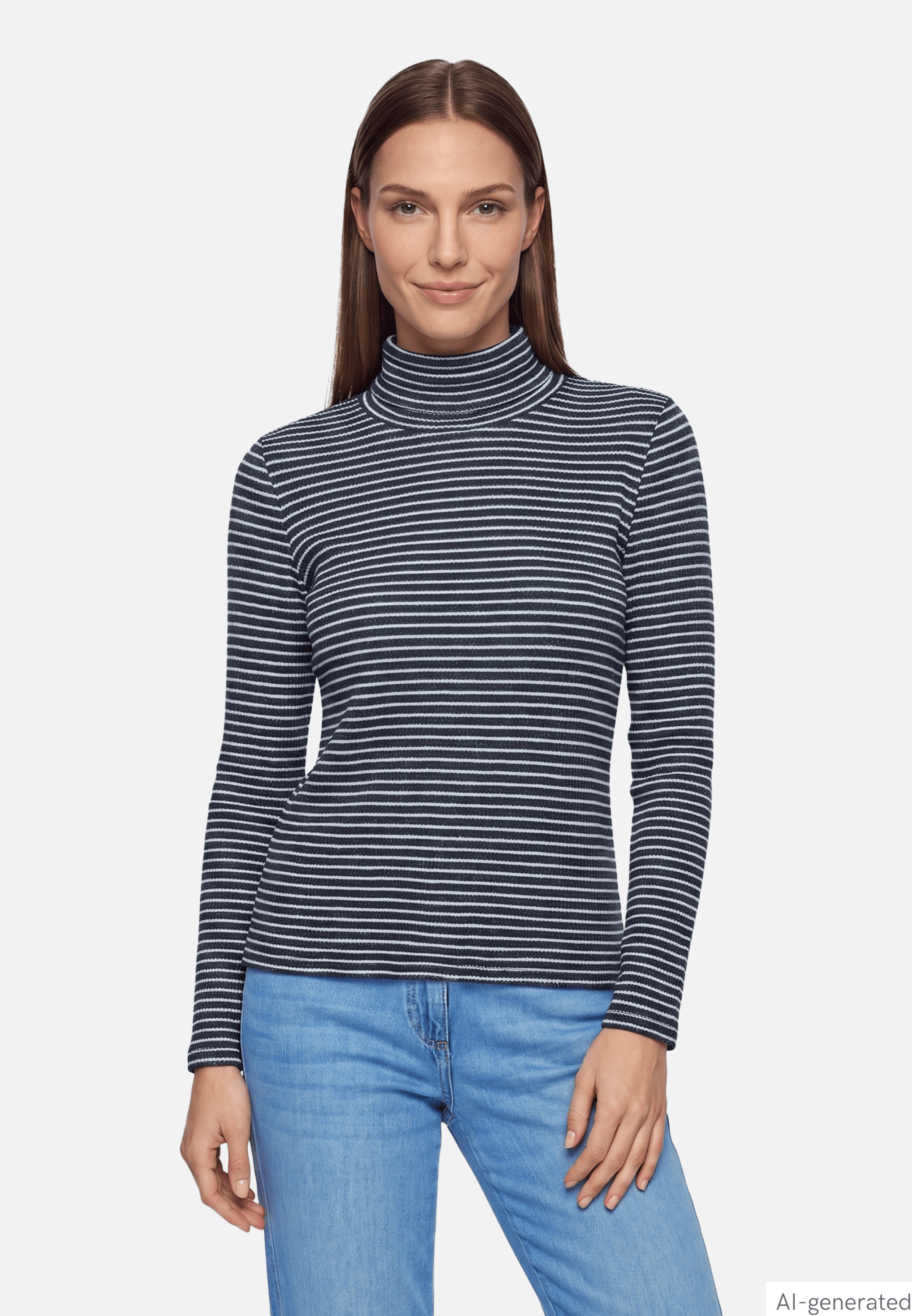 Rollkragenshirt langarm